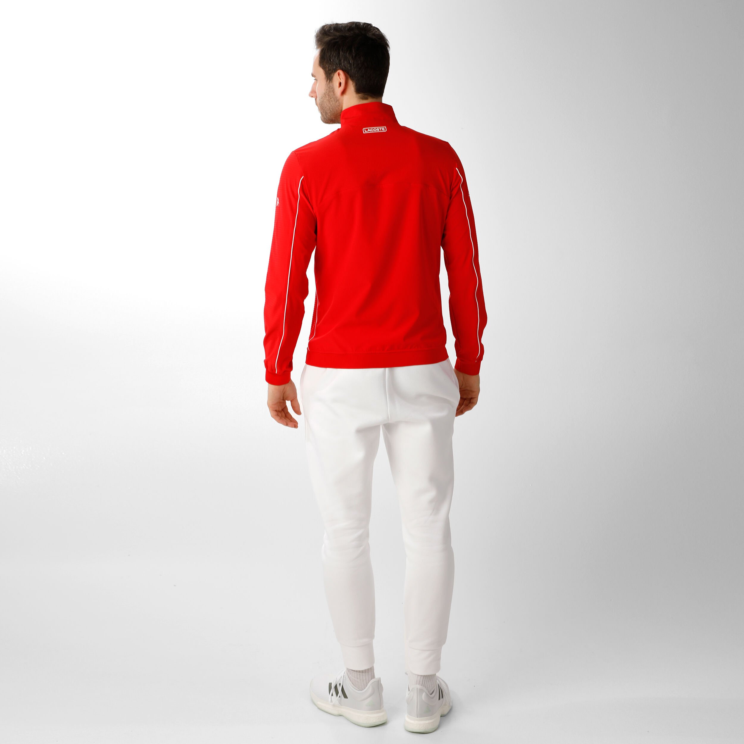 Red lacoste jacket shop mens