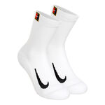 Nike Clothing Nike Court Multiplier Cushioned Tennis Socks 2 Pack-White,Black