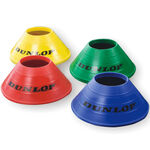 Dunlop Coach equipment Dunlop Set Marking Cones 20 Pack-Yellow,Blue