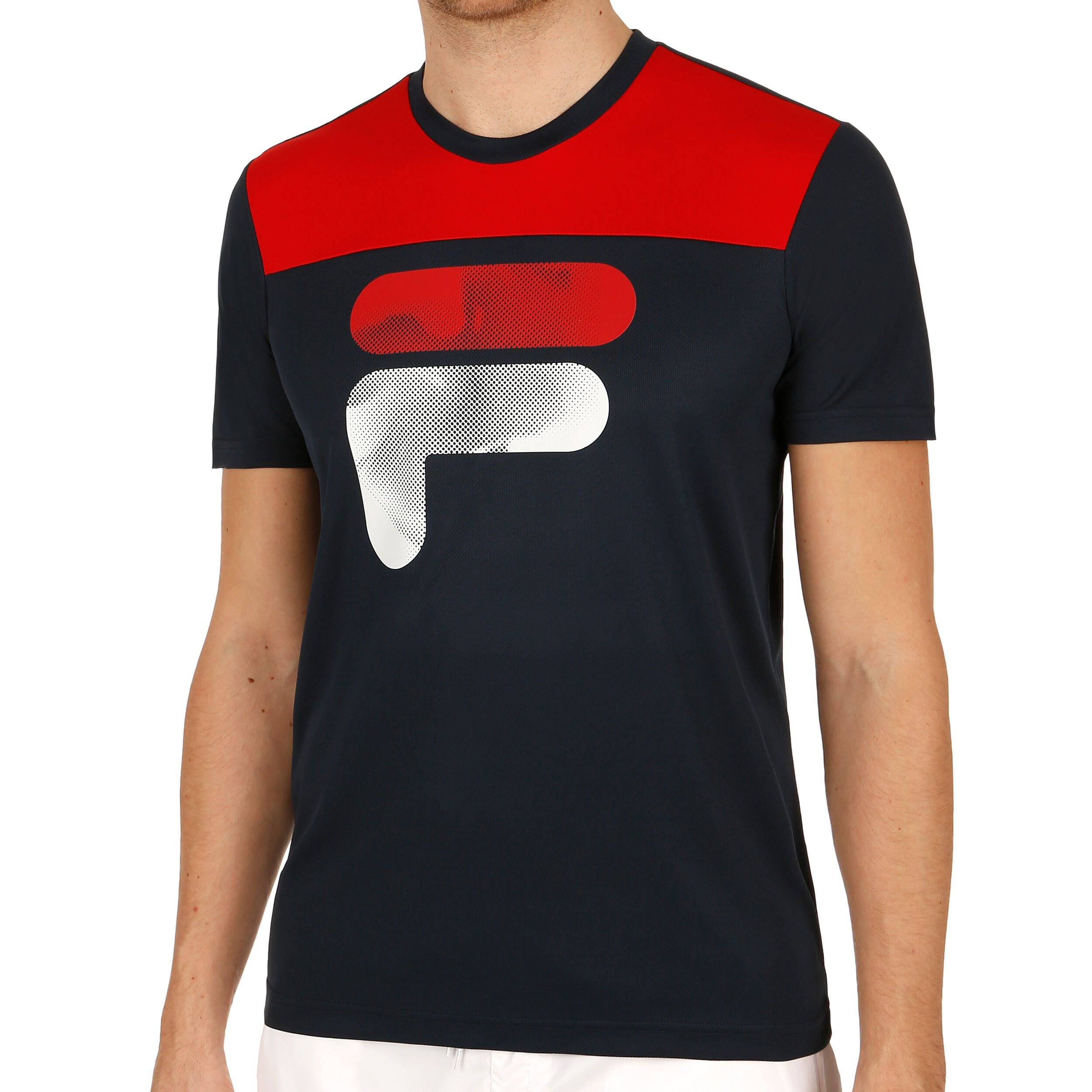 Buy Fila Tim T Shirt Men Dark Blue Red online Tennis Point UK