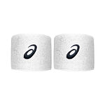ASICS Tennis apparel ASICS Wrist Band Pair Wristband - 2 Pack Unisex-white