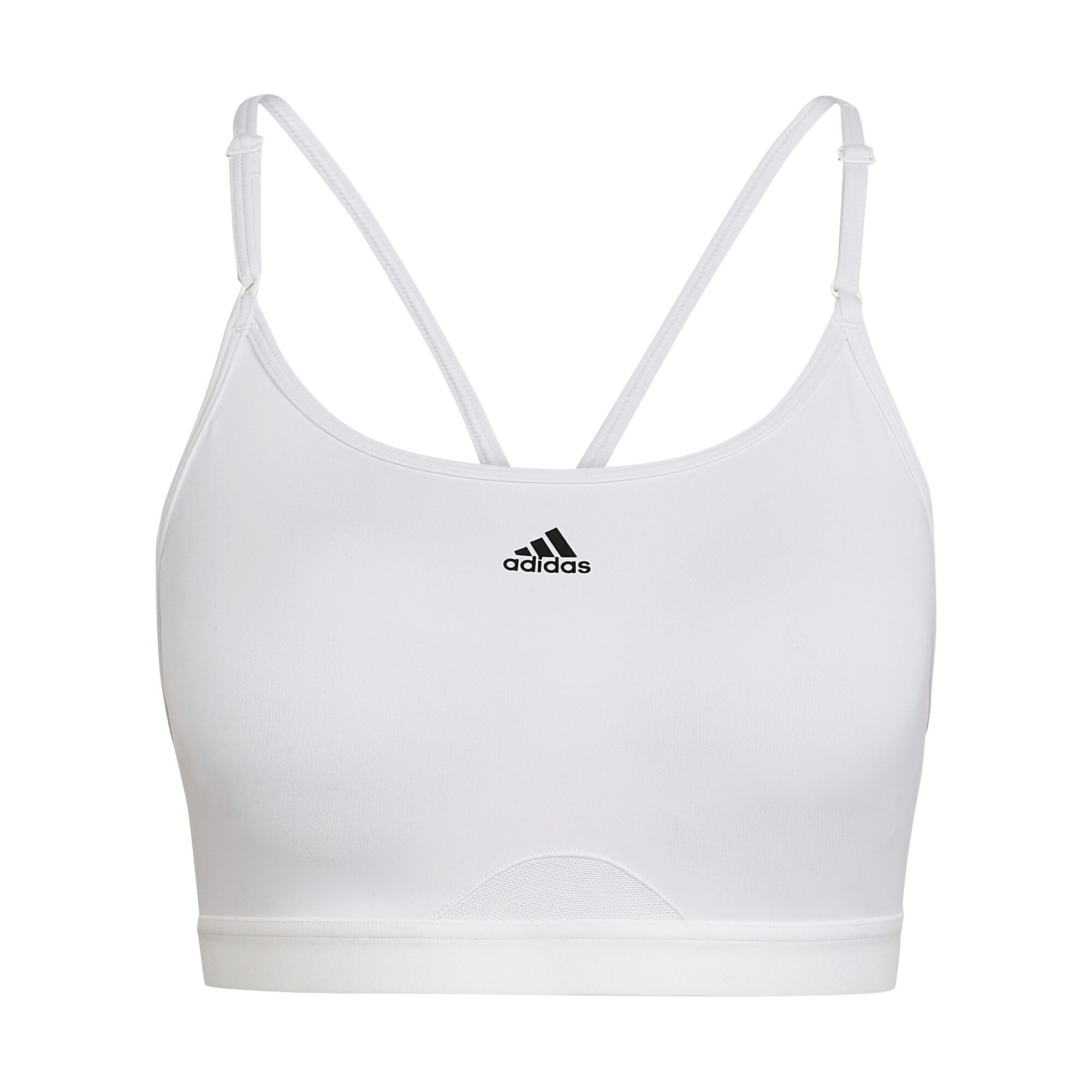 Buy adidas Aeroreact Low-Support Padded Sports Bras Women White