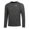 Crew Neck Essential Seamless Long Sleeve Men-Grey