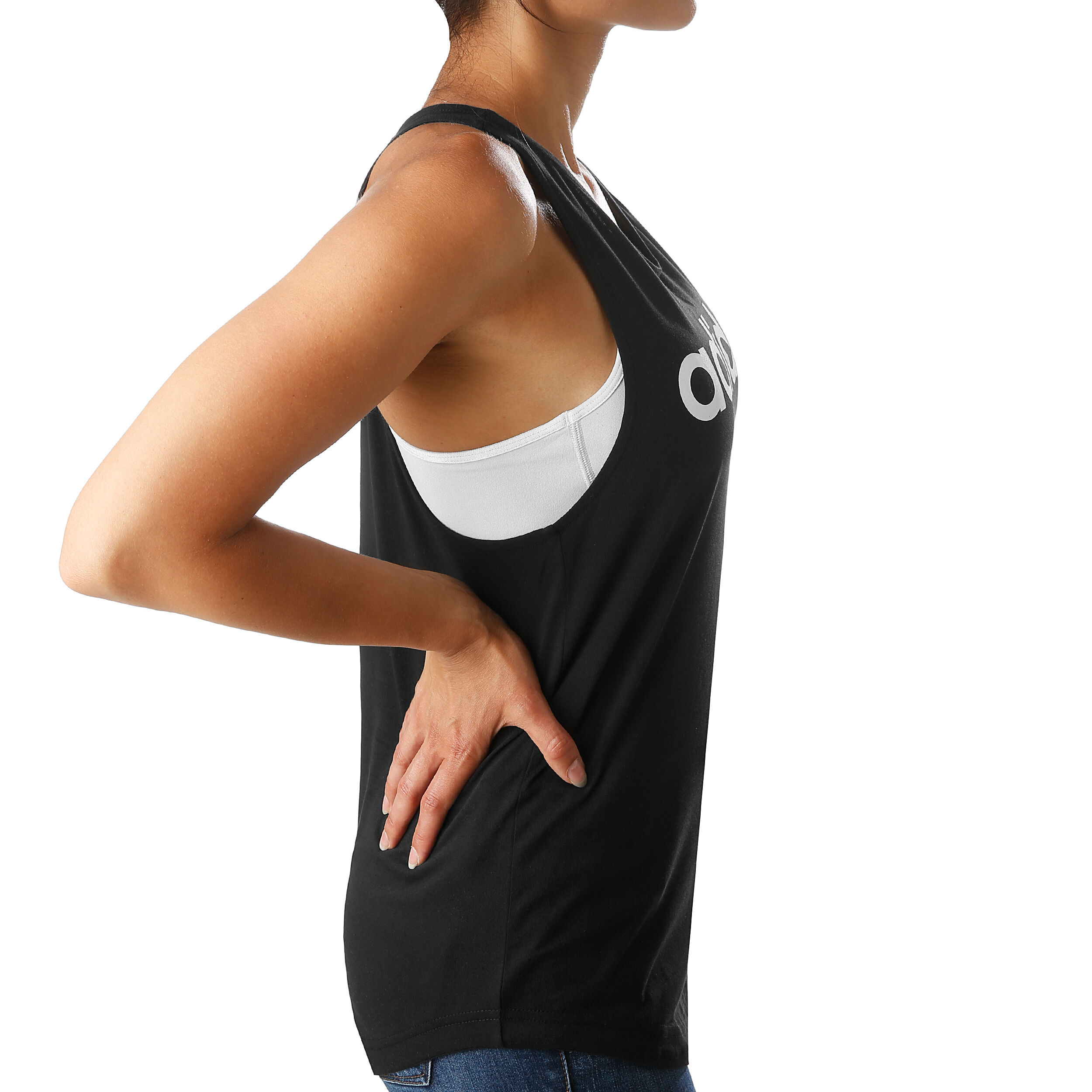 Buy adidas Essentials Linear Loose Tank Top Women Black White online Tennis Point UK
