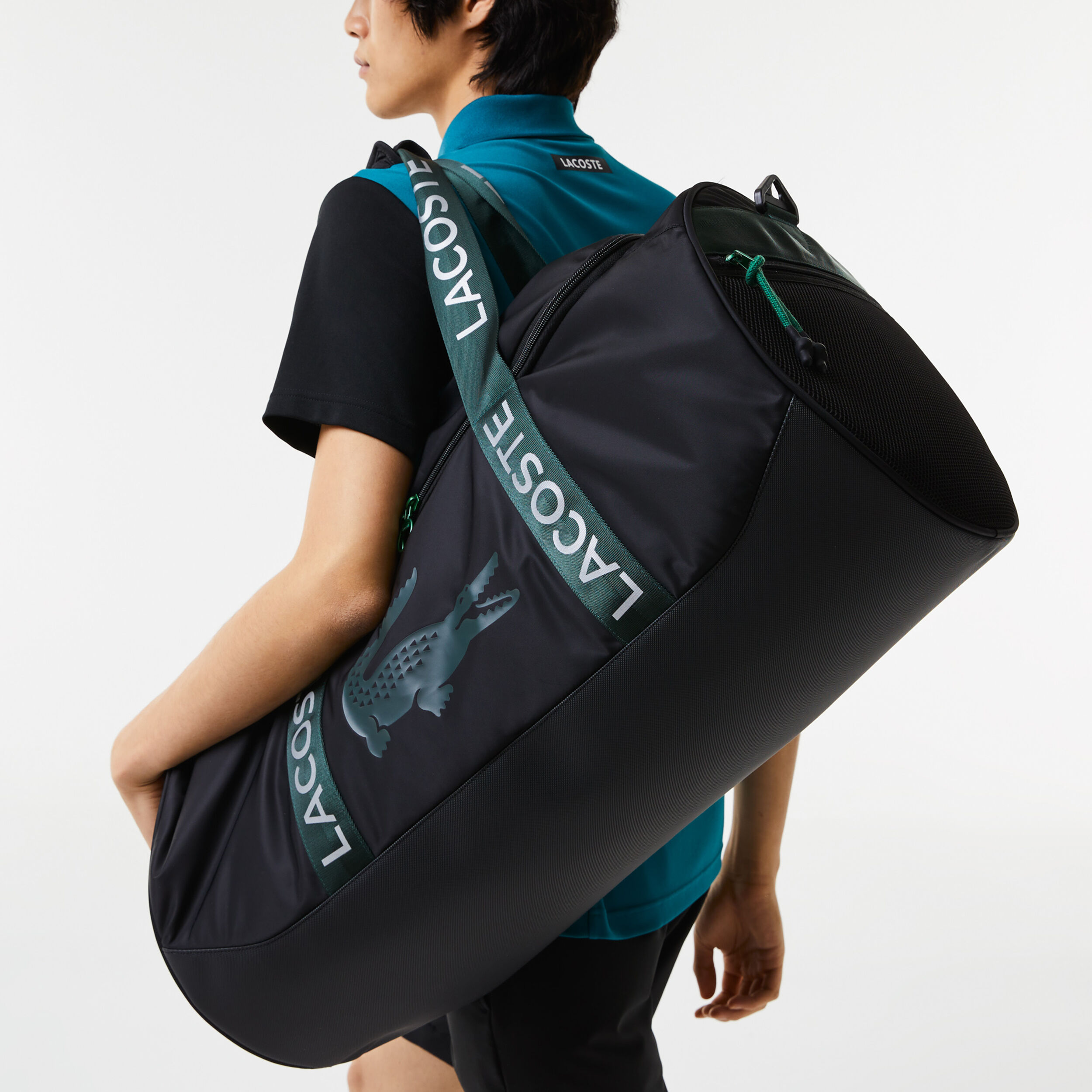 Buy Lacoste Bag L23 Racket Bag Black Green online Tennis Point UK