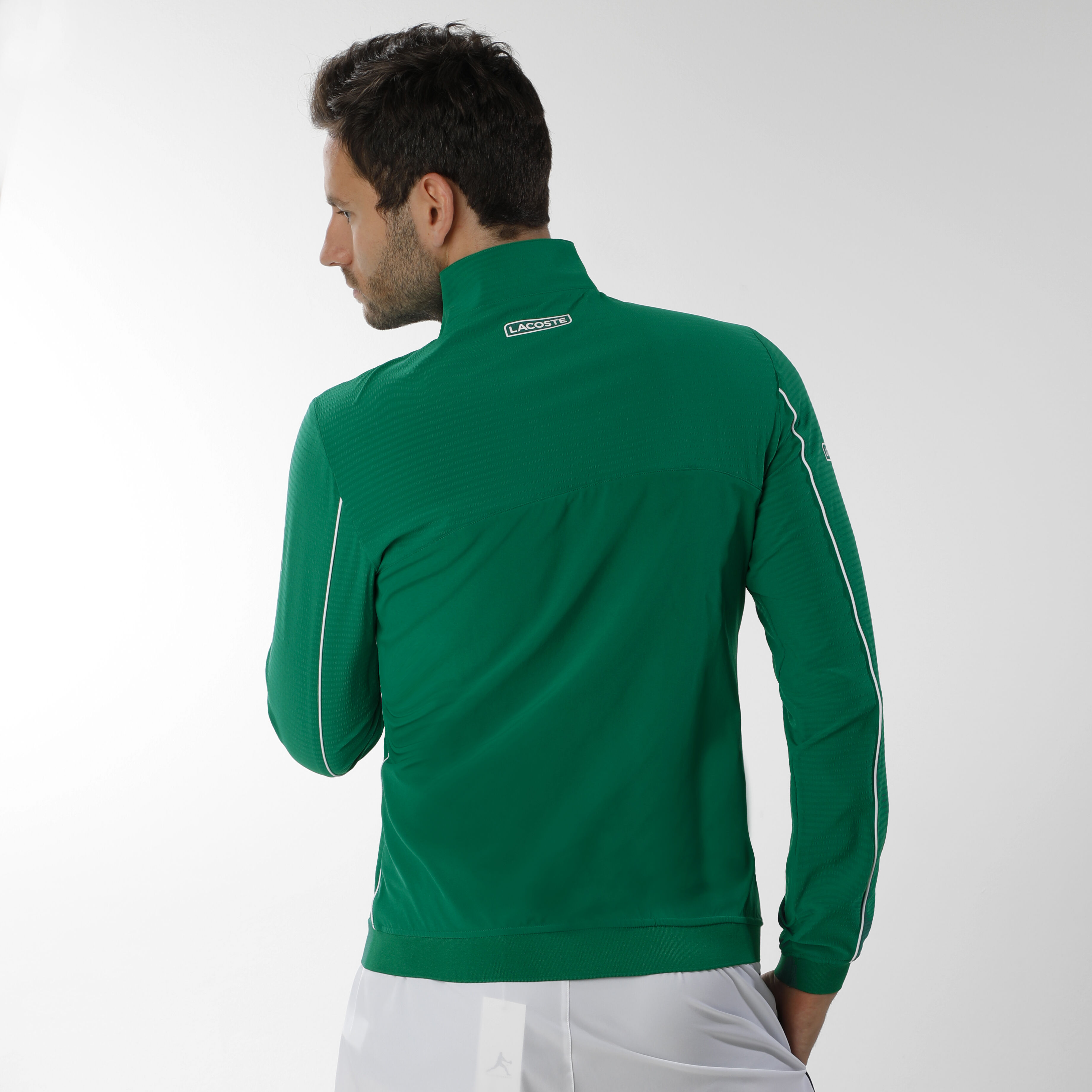 Novak Djokovic Training Jacket Men Dark Green Black