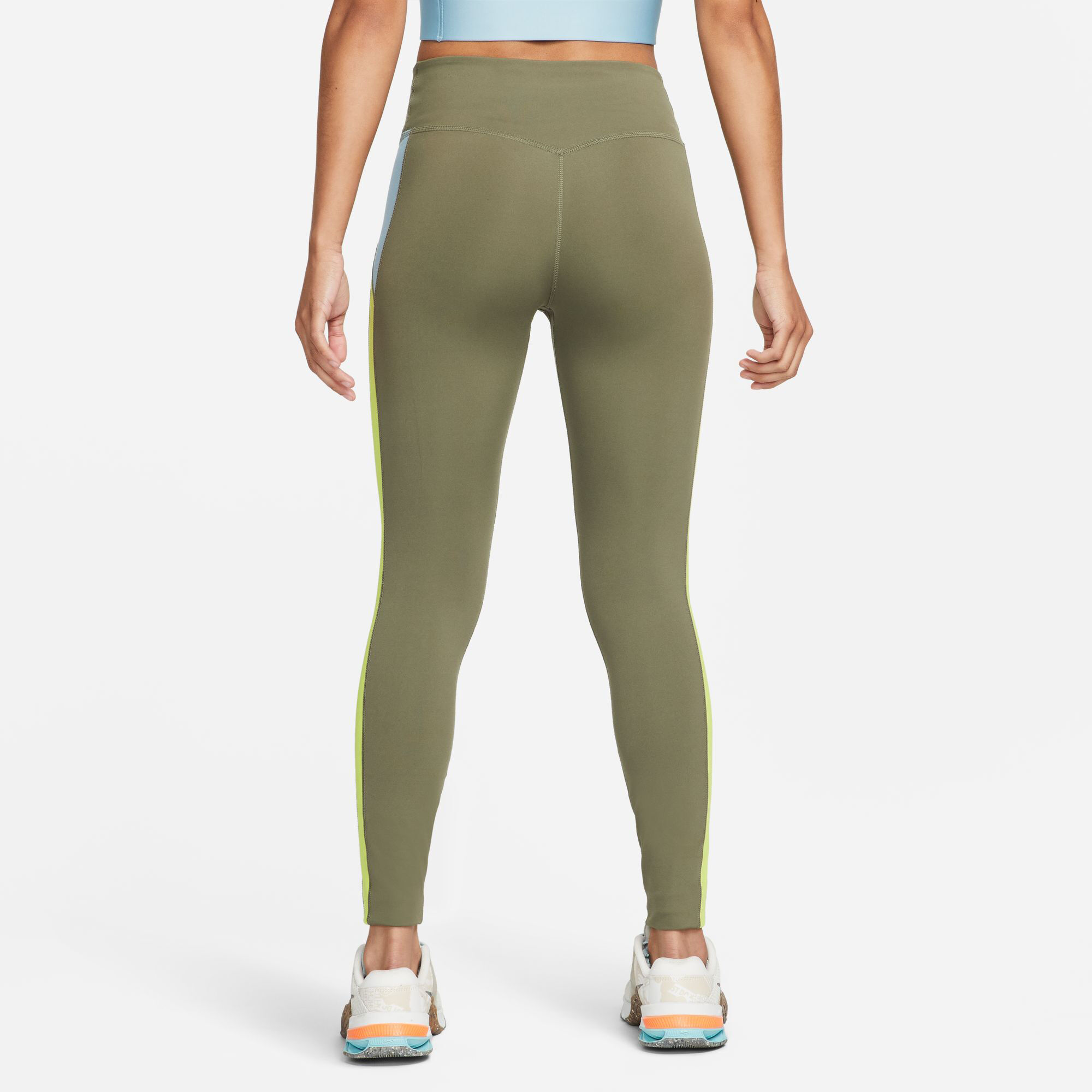 Nike olive green tights top