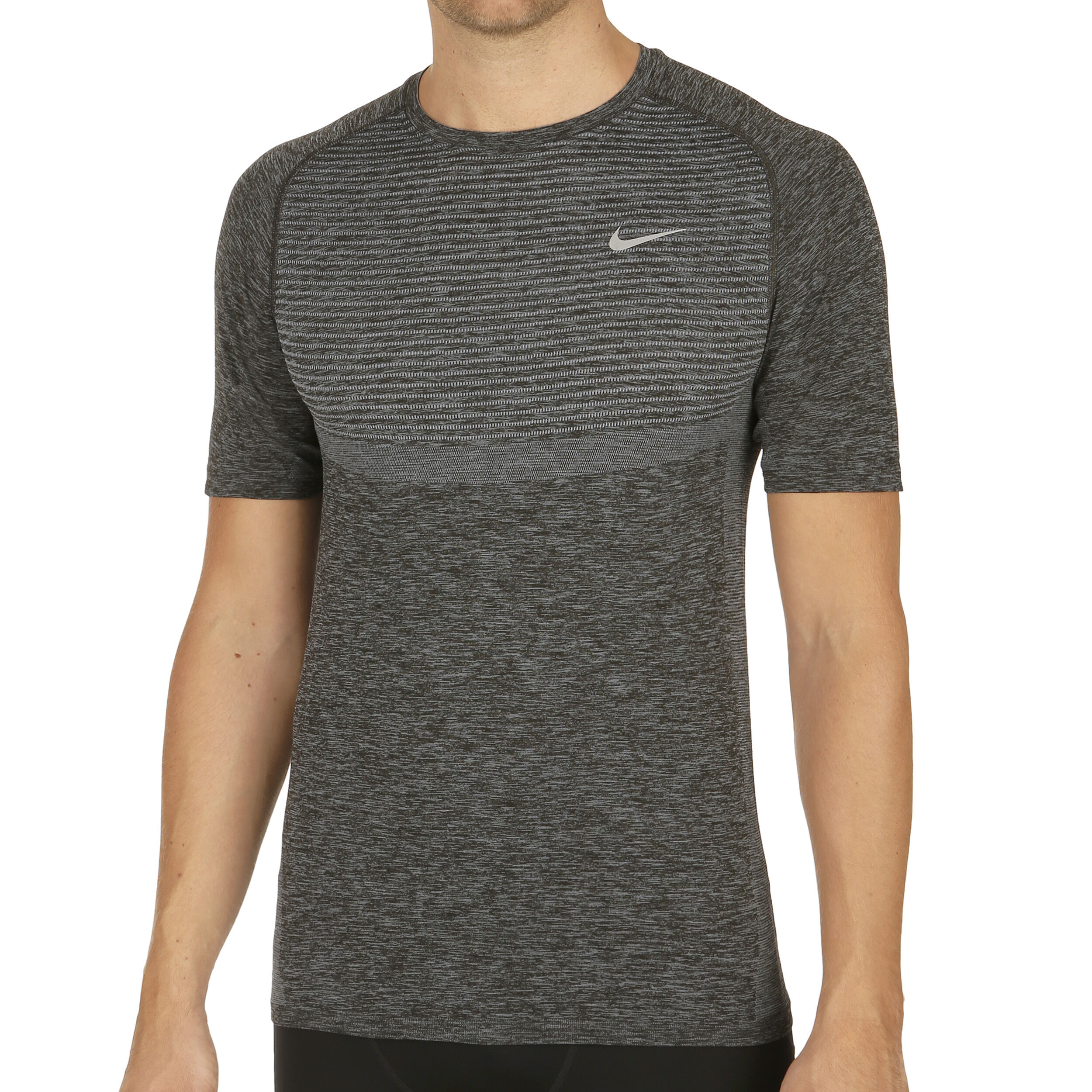 Buy Nike Dri Fit Knit T Shirt Men Dark Grey Silver online Tennis Point UK