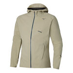 Mizuno Running jacket Mizuno Tech Light Hooded Running jacket Men - beige