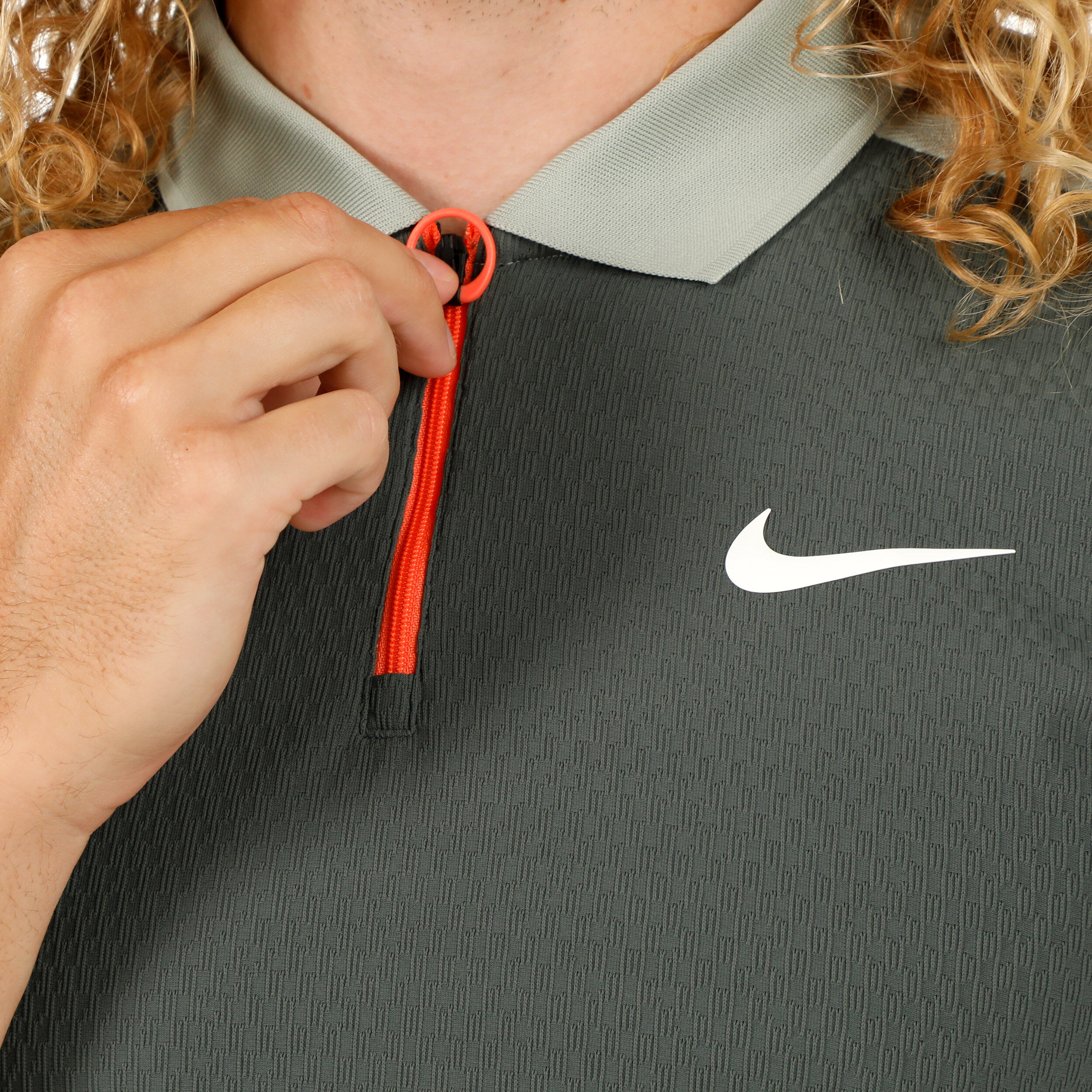 Nike zip polo shop