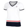 Elisabeth T-Shirt Women-White,Dark Blue