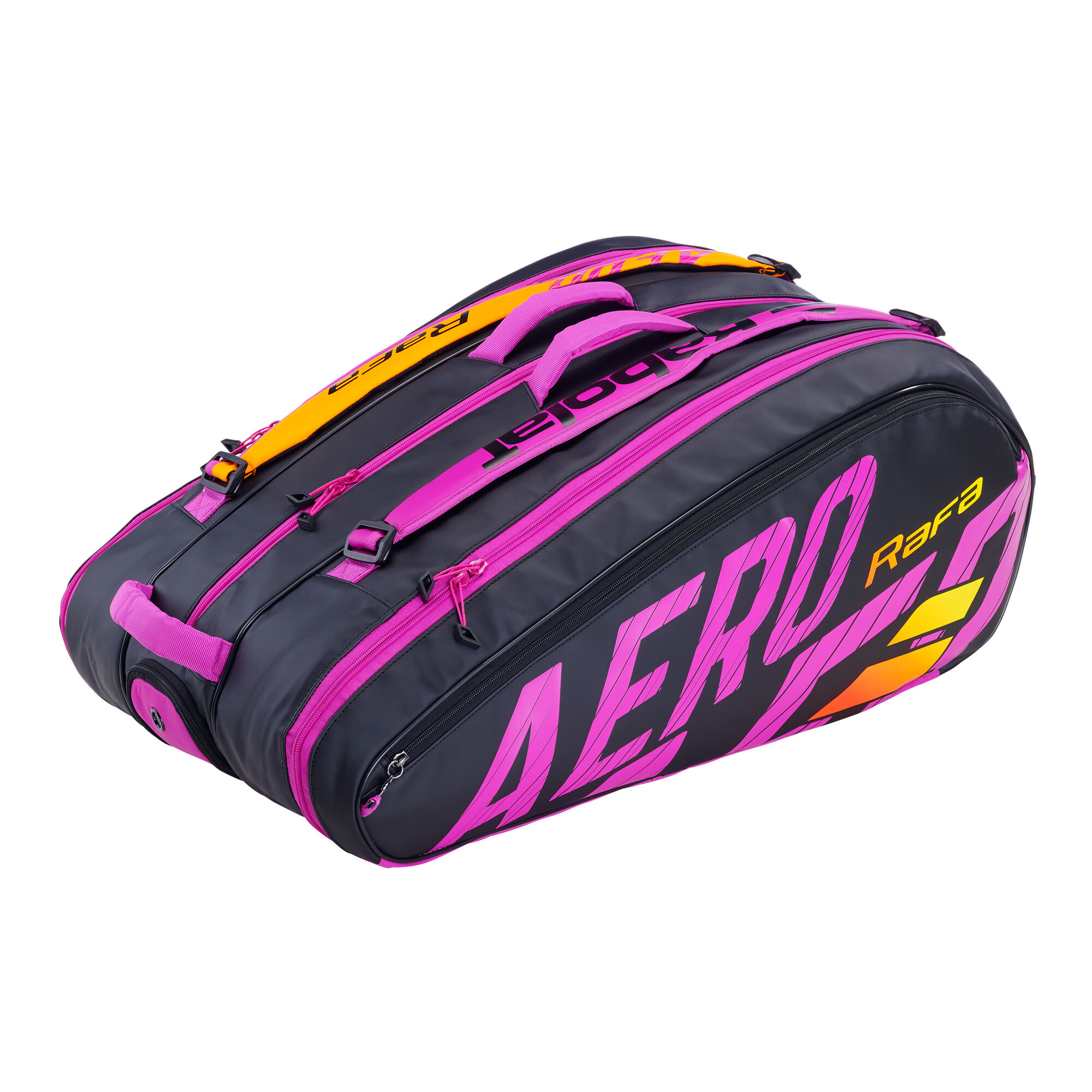 buy Babolat Rafael Nadal Pure Aero RH12 Racket Bag Black, Orange