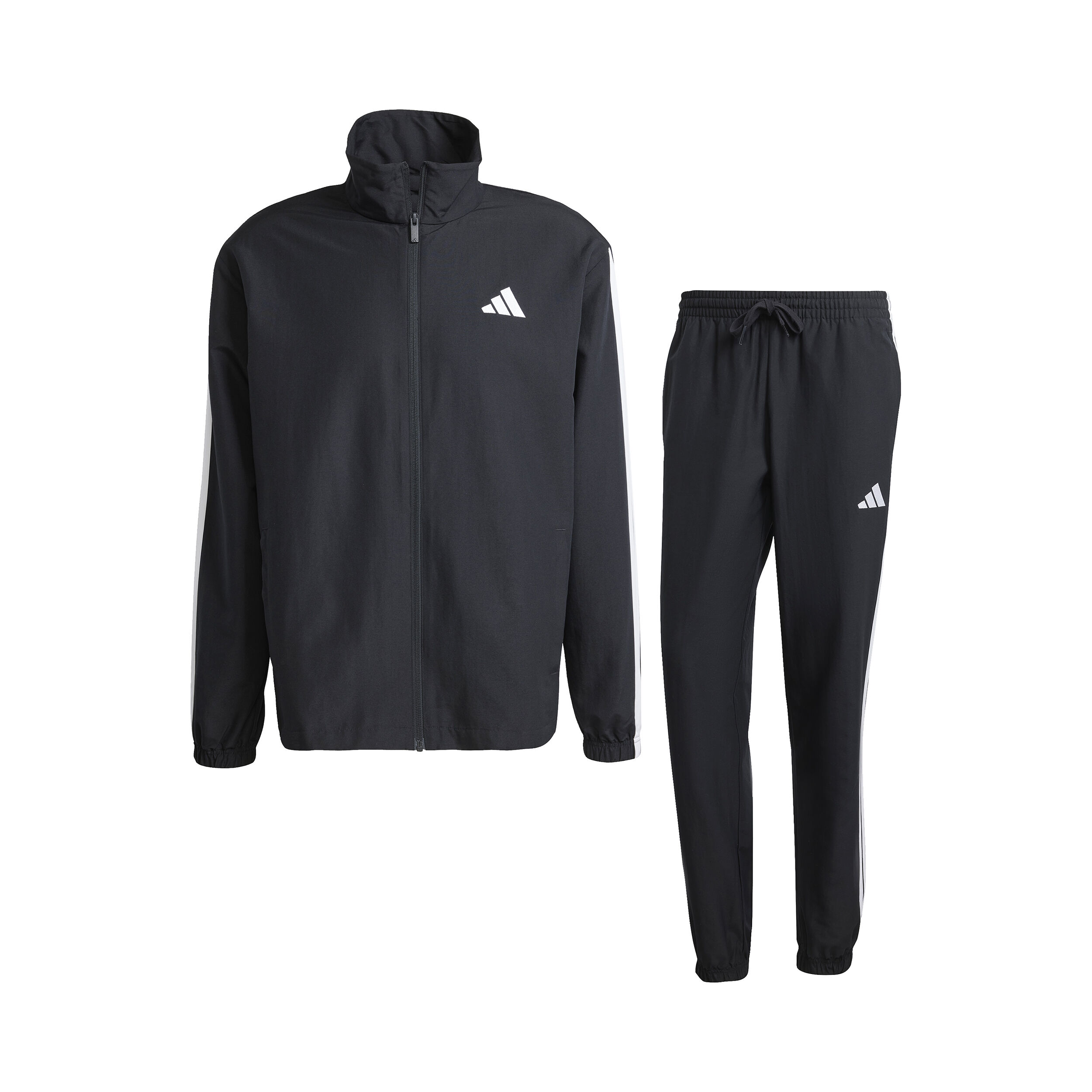 3 Stripes Woven Tracksuit Men Black
