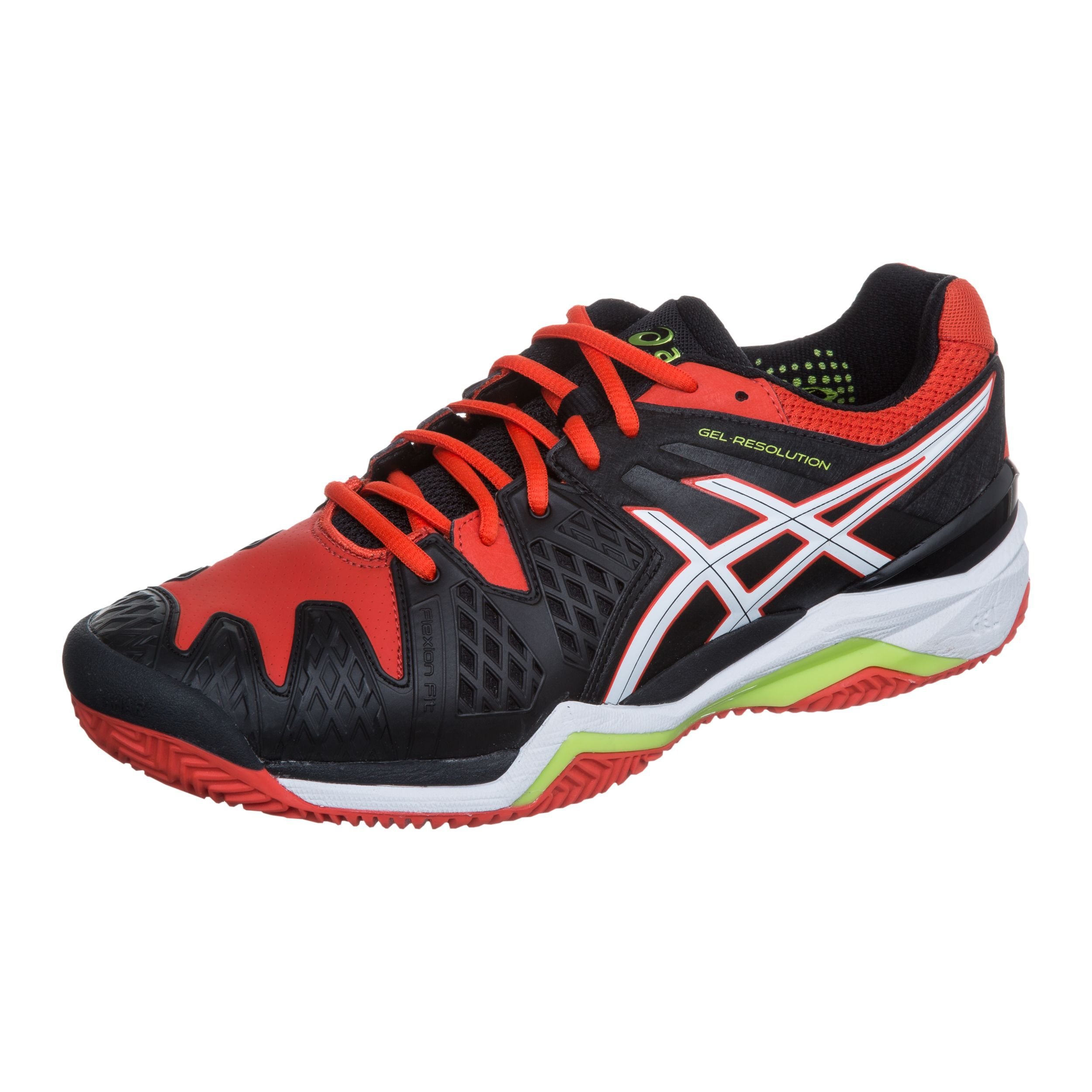 Gel Resolution 6 Clay Court Shoe Men Black White