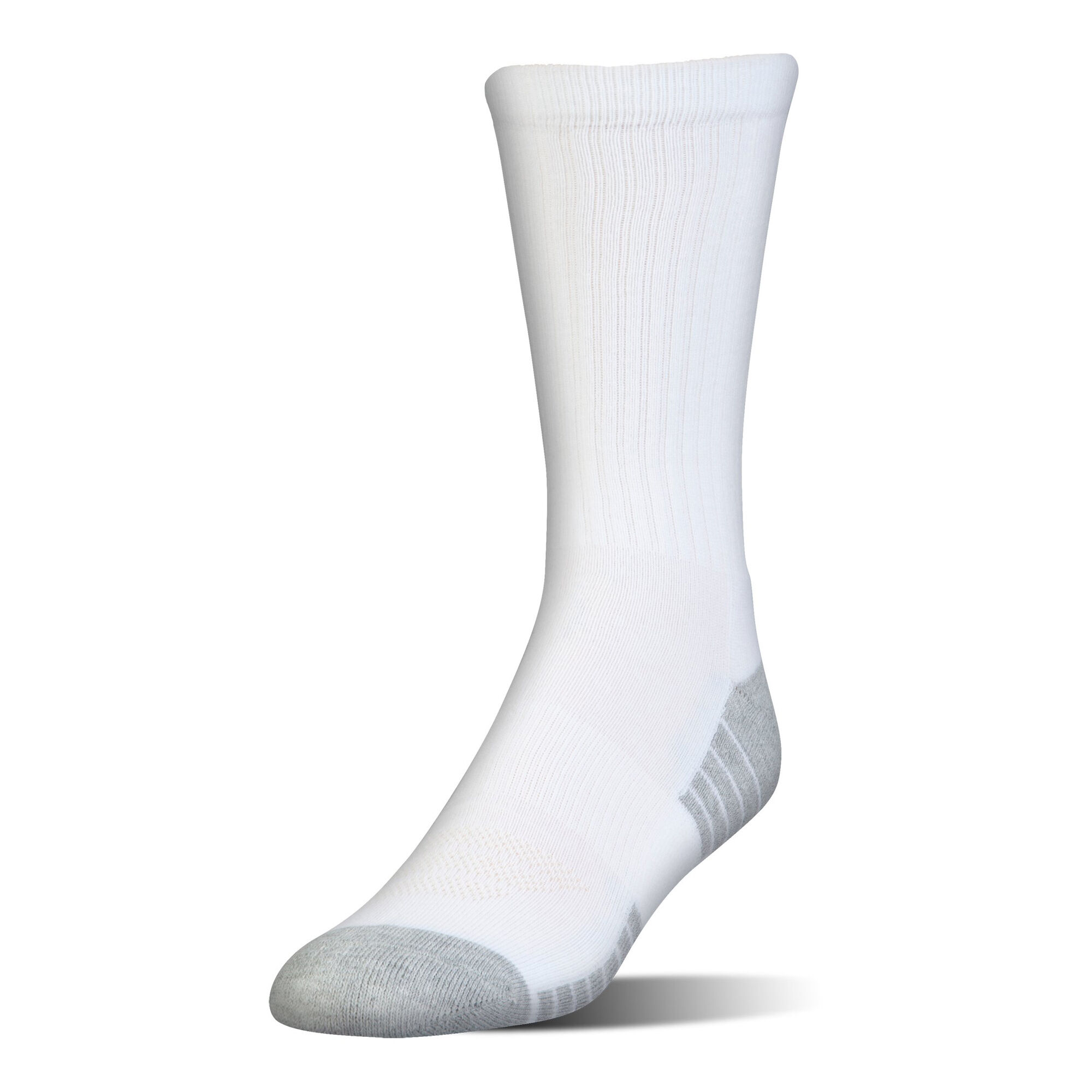 buy Under Armour Heatgear Tech Crew Tennis Socks 3 Pack - White, Grey ...