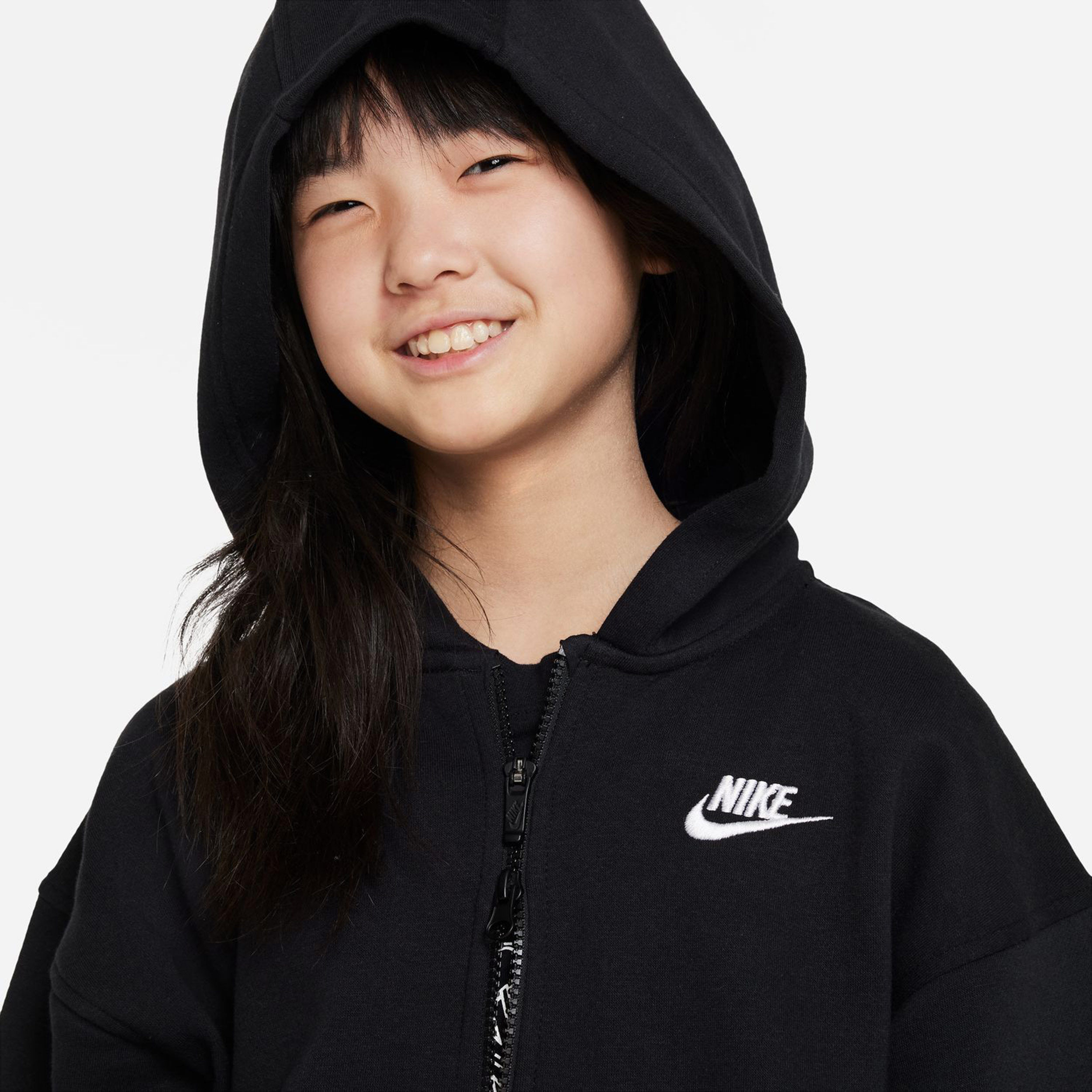 Black nike shop zip hoodie