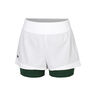 Shorts Women - white, dark green