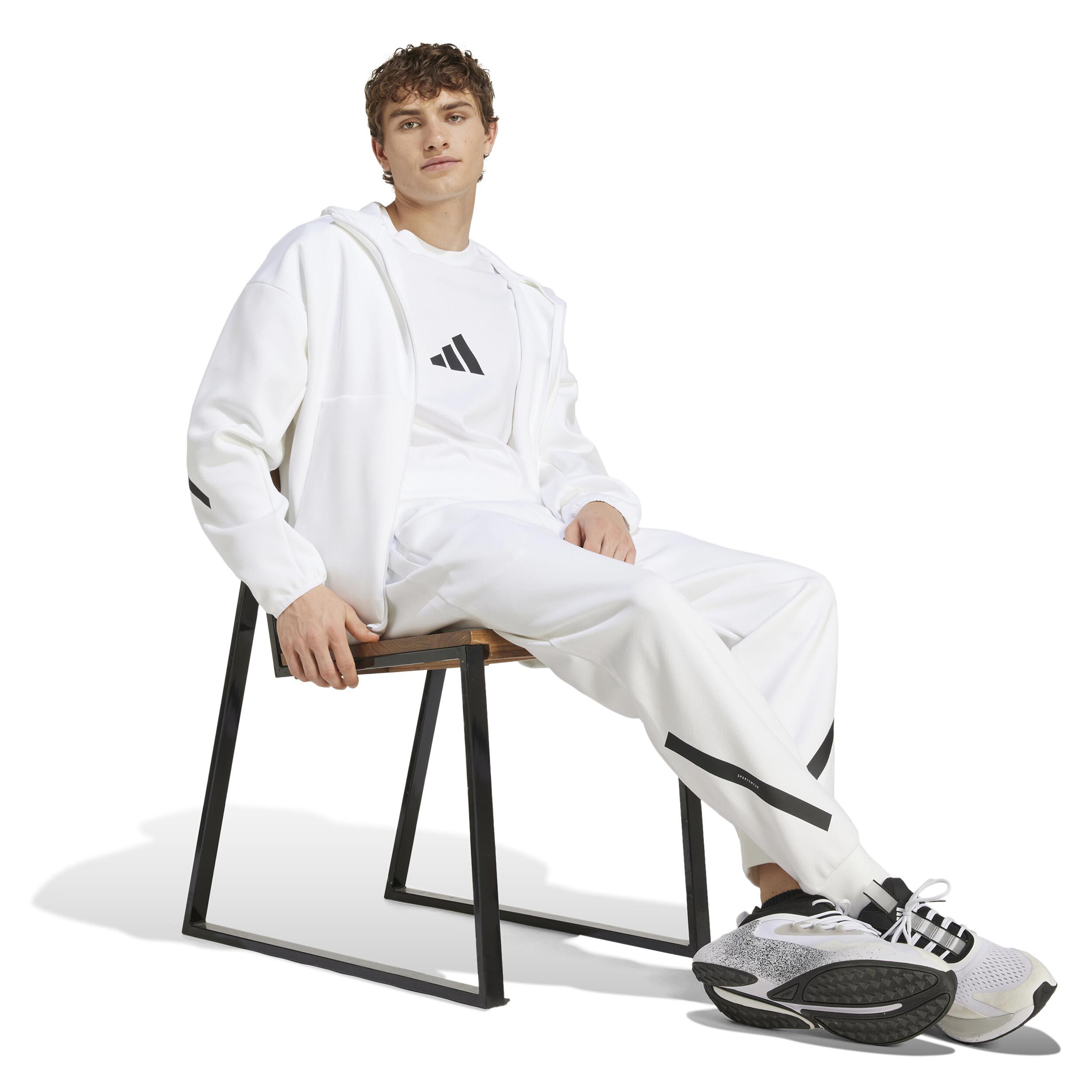 adidas Z.N.E. Zip Hoodie Men White | Tennis-Point