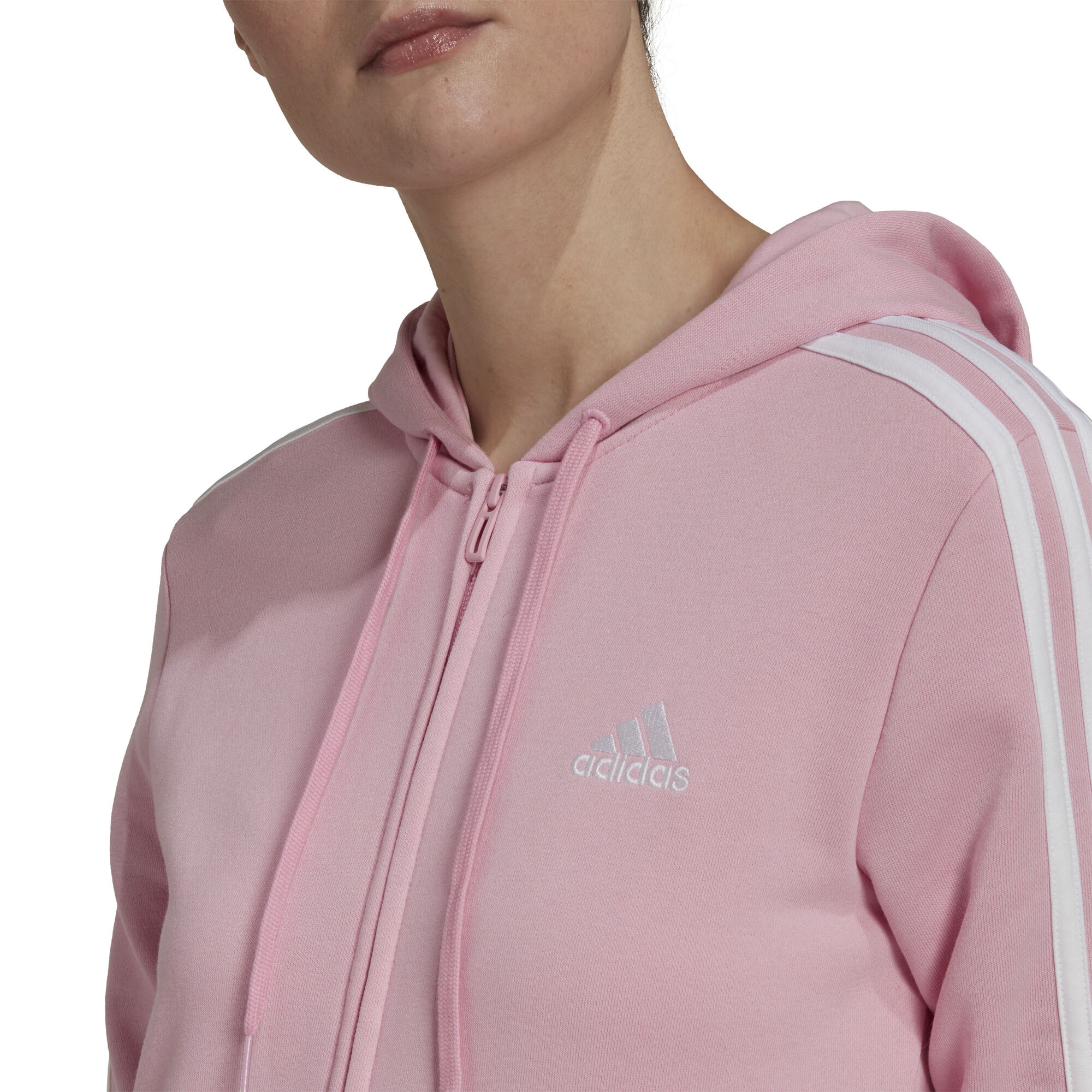 adidas pink zip hoodie