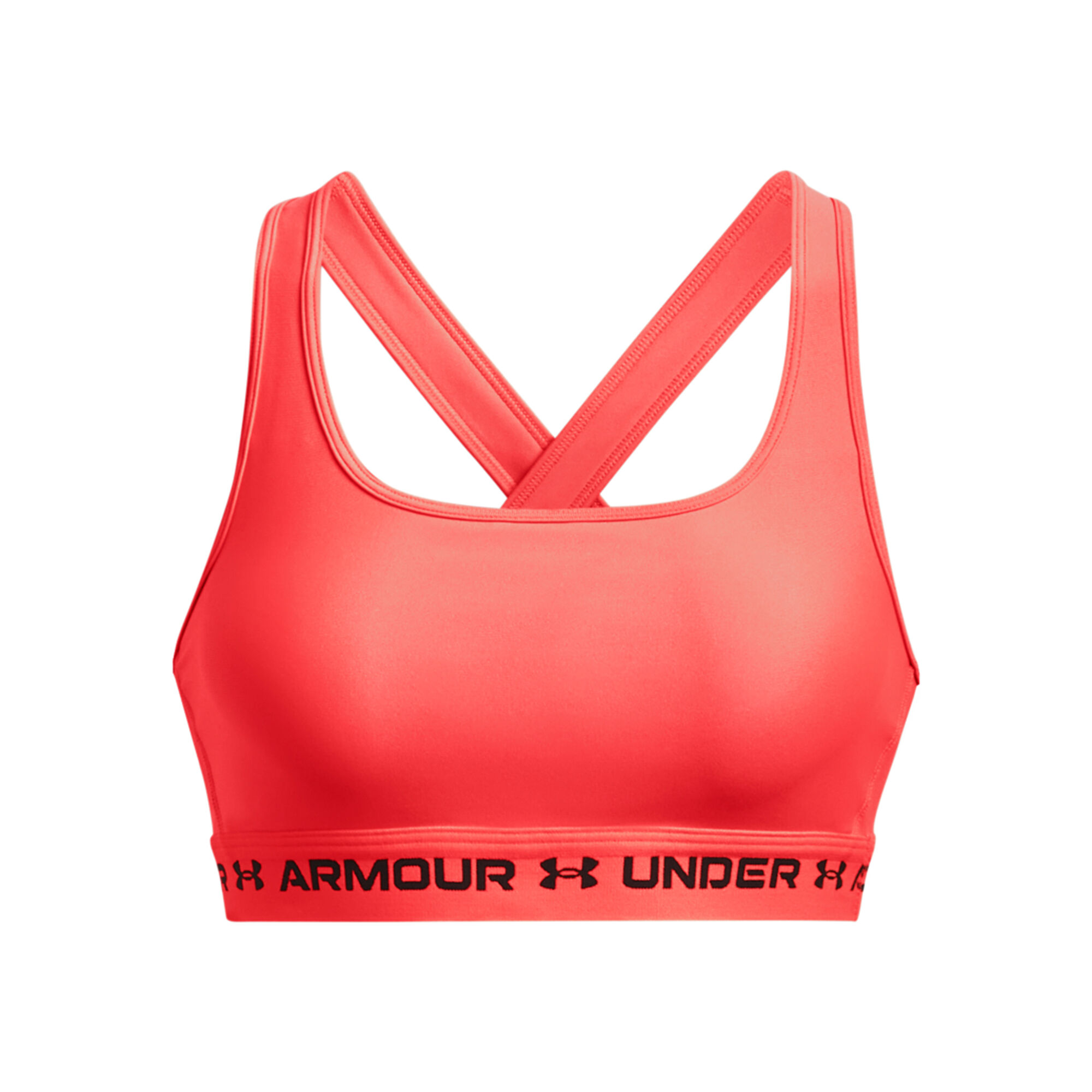 Crossback Mid Sports Bras Women - Coral, Black