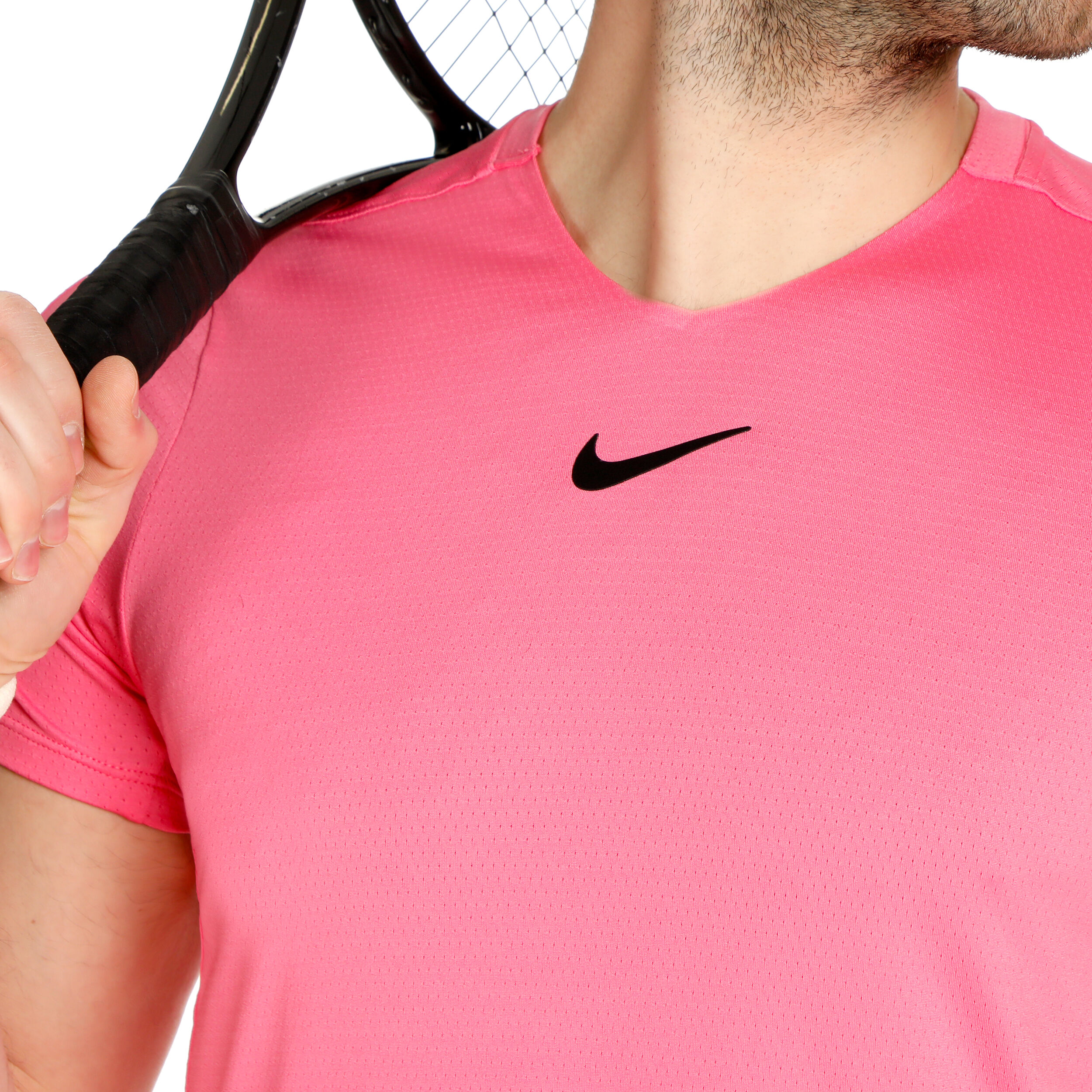 Mens pink dri fit shirt top