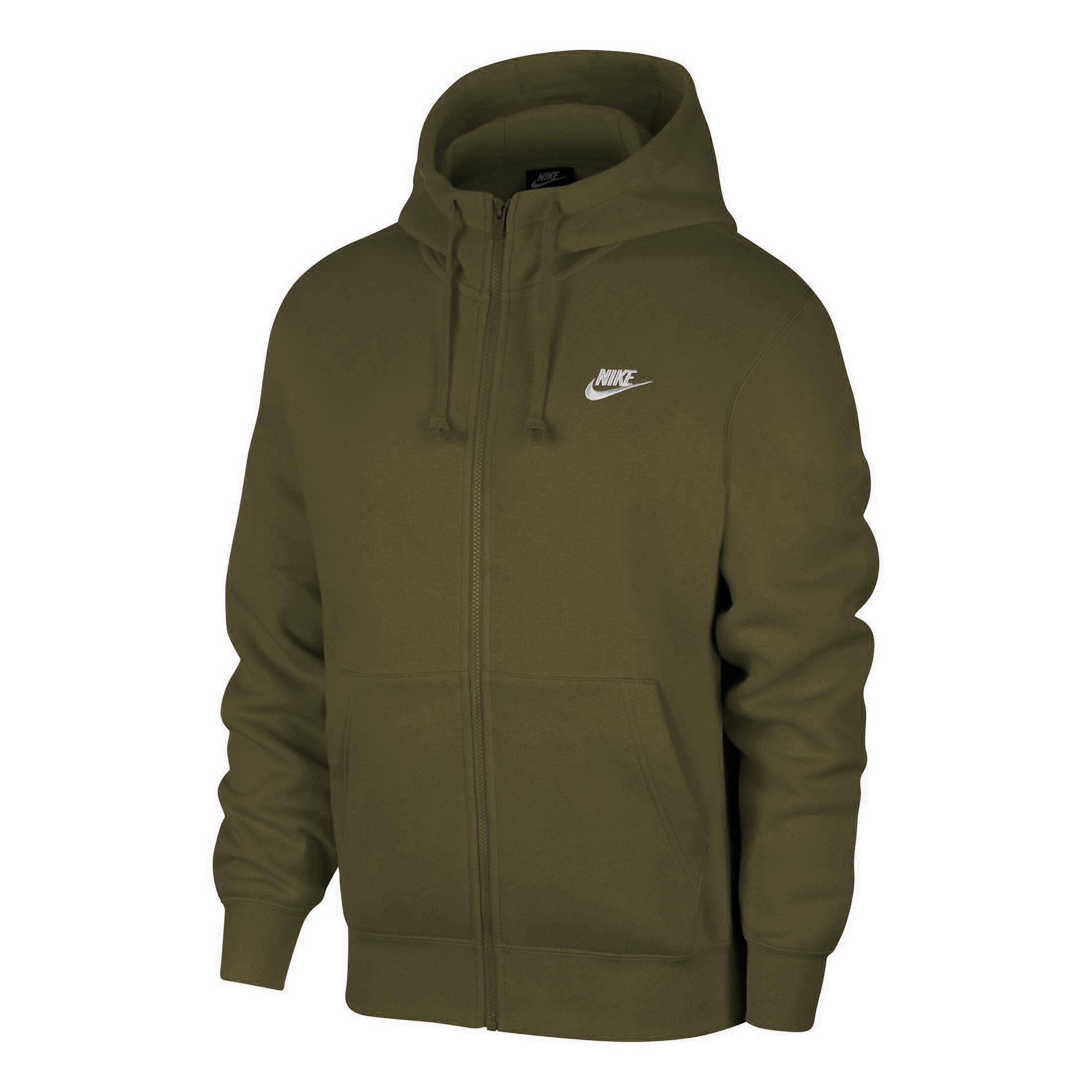 Sportswear Club Fleece Zip Hoodie Men Green White