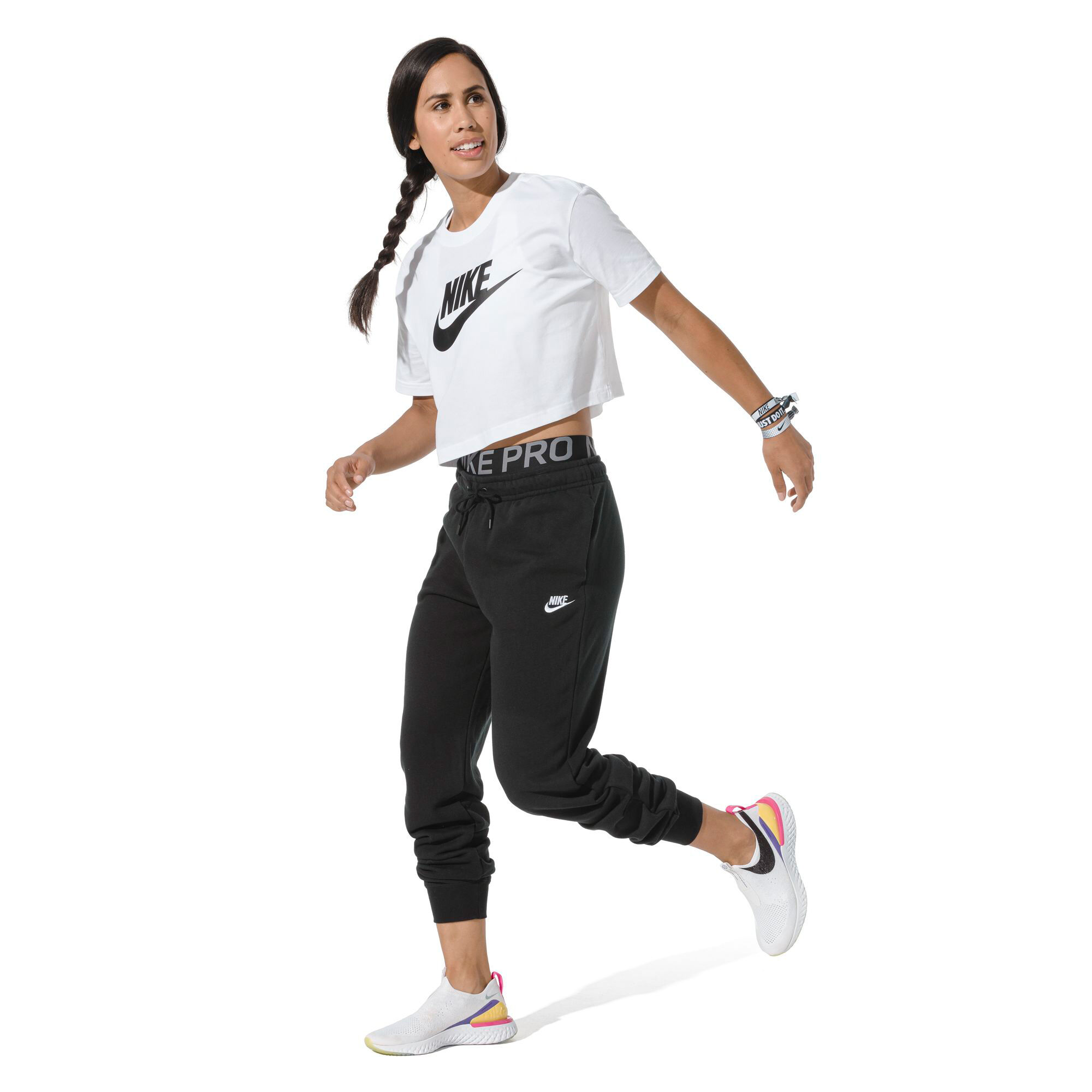 Sportswear Essential Crop T Shirt Women White Black