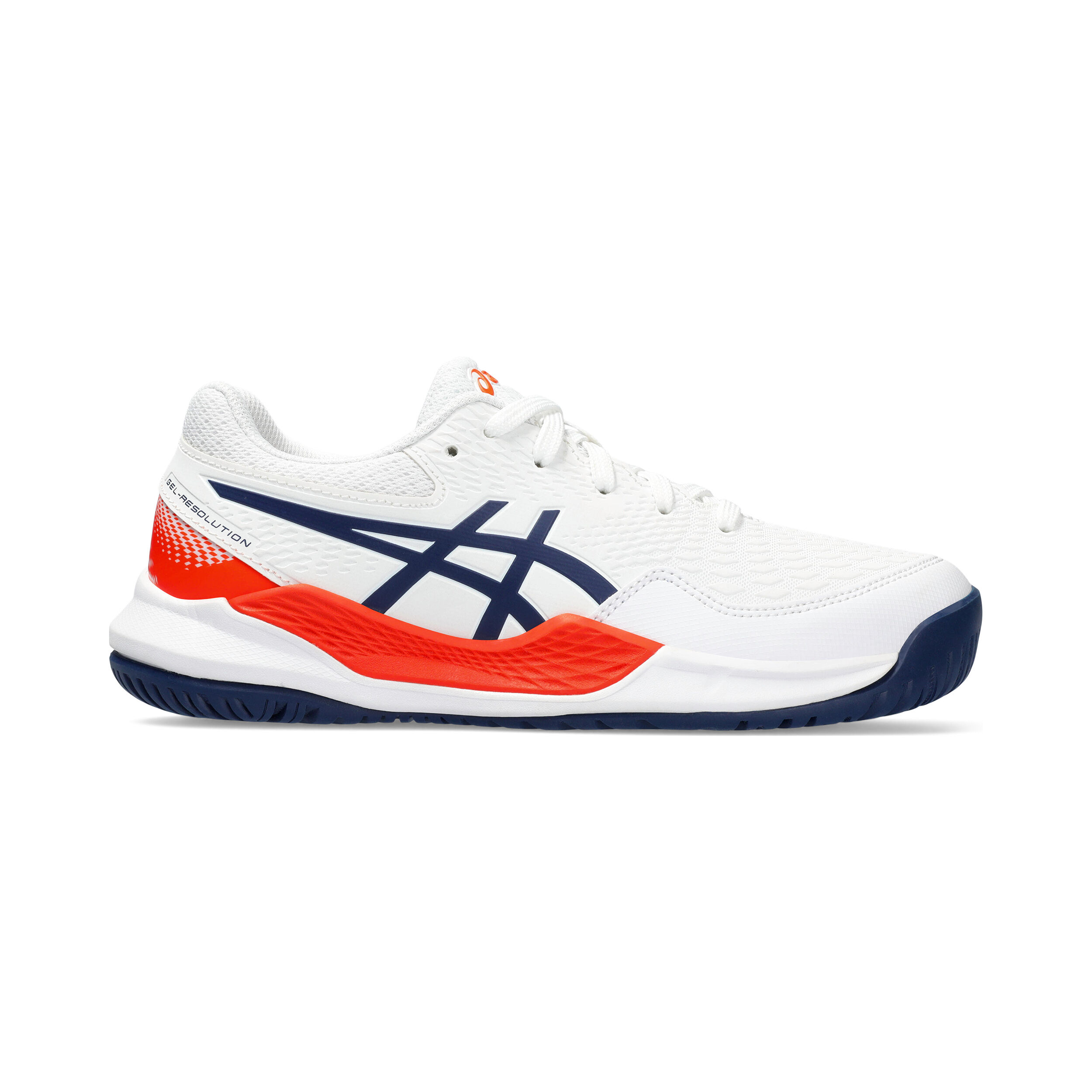 Gel Resolution 9 GS All Court Shoe Kids White Dark Blue