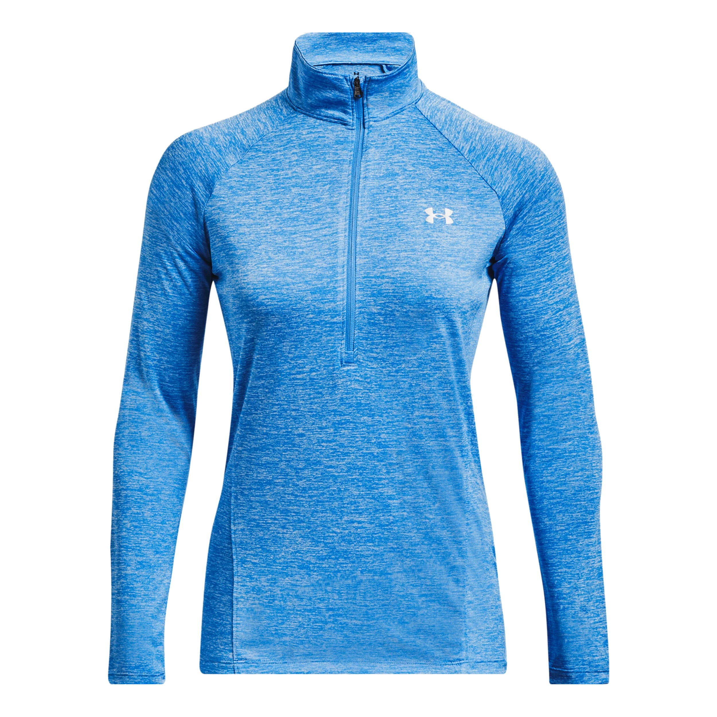 Blue under armour half zip on sale