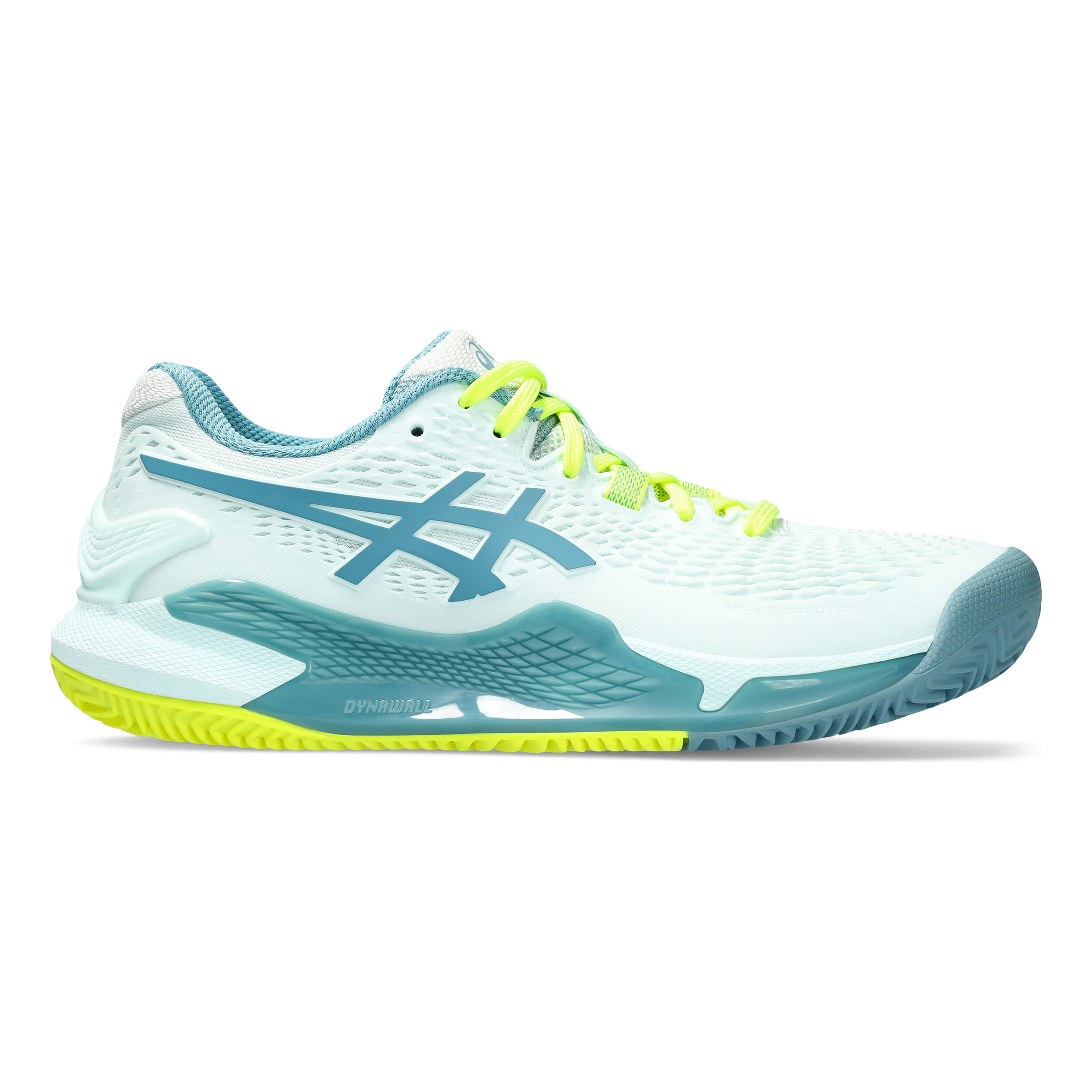 Gel Resolution 9 Clay Court Shoe Women Mint Petrol