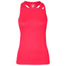 Club Tank Top Women-Coral,White