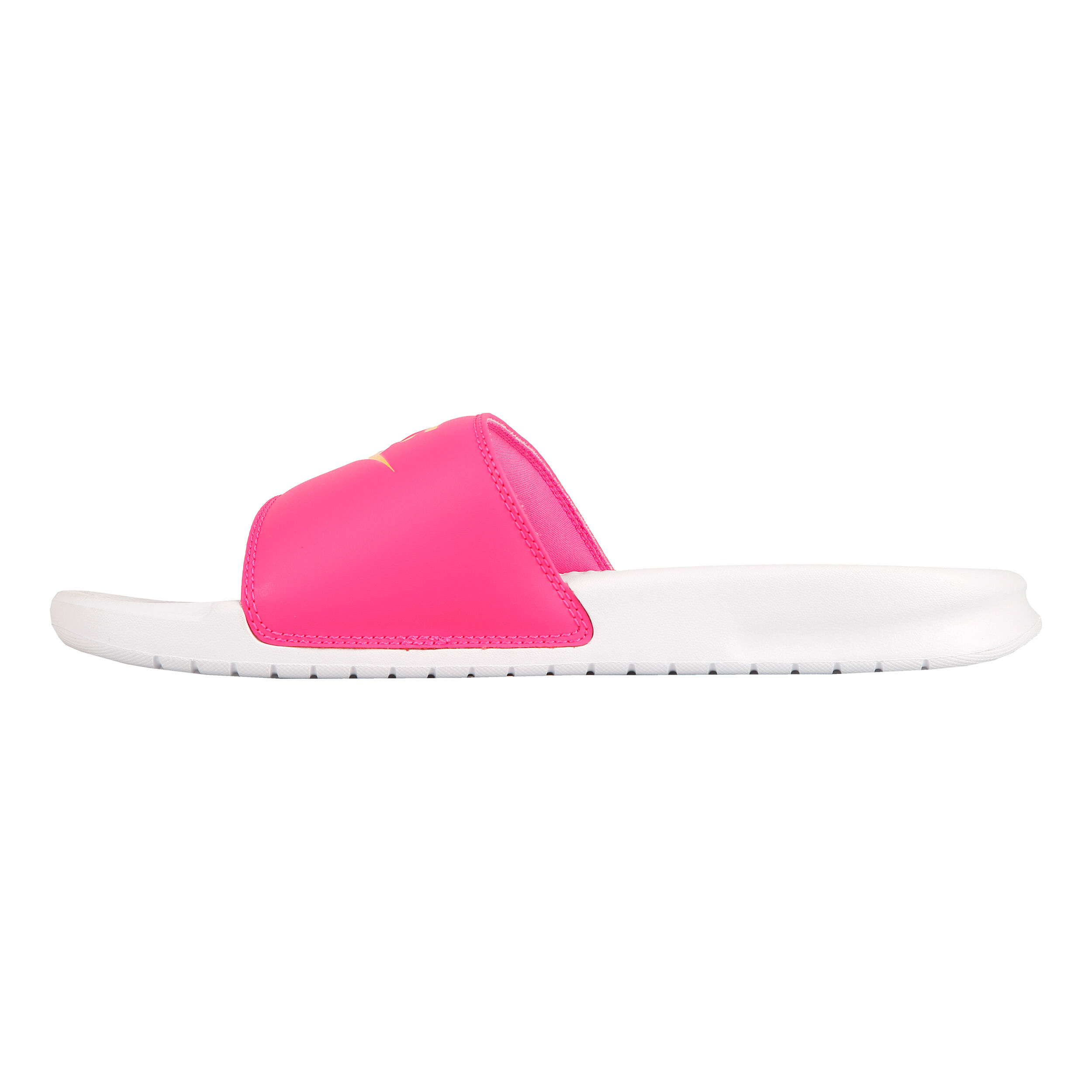 Benassi Just Do It Slippers Women White Pink