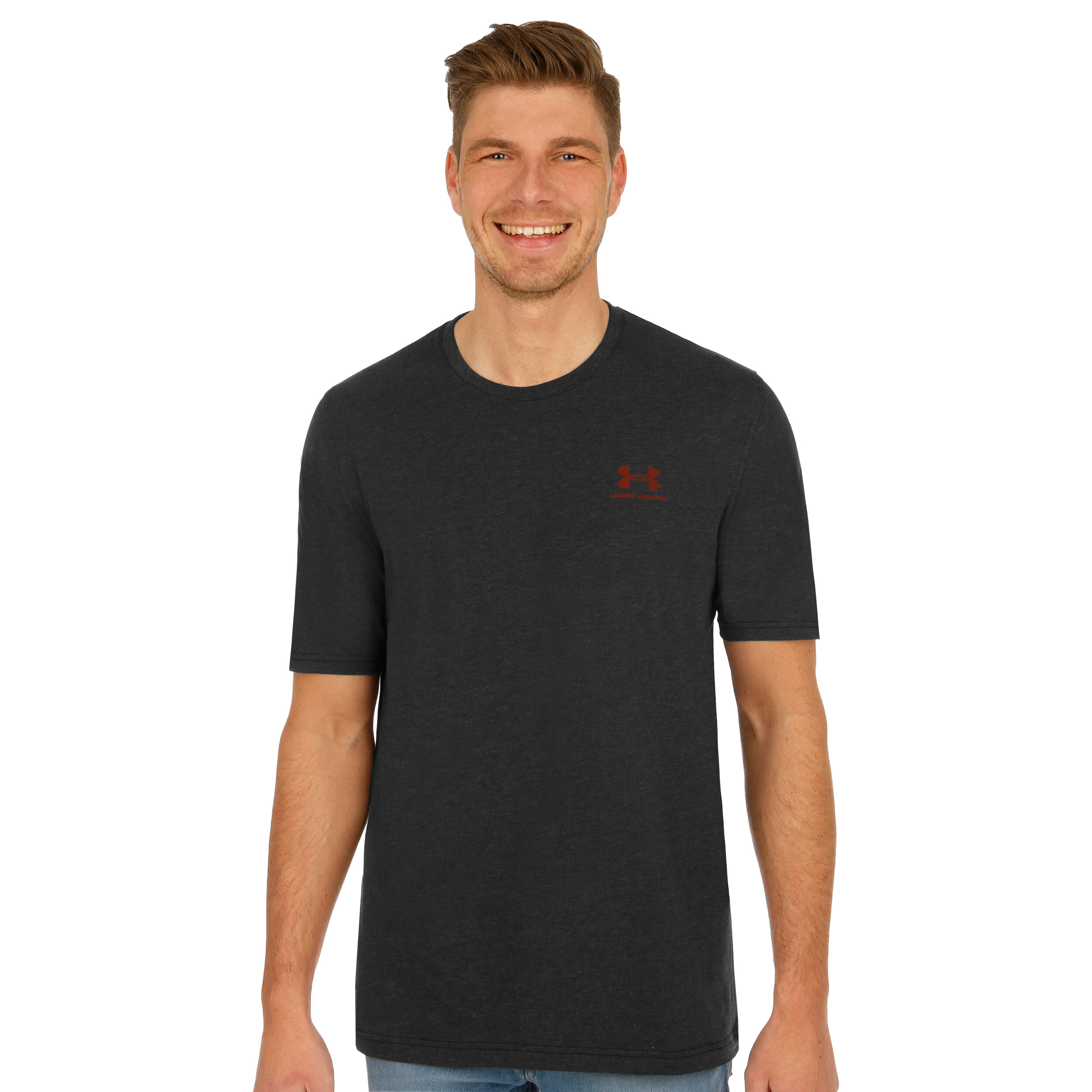 Under armour charged cotton deals chest lockup t shirt mens