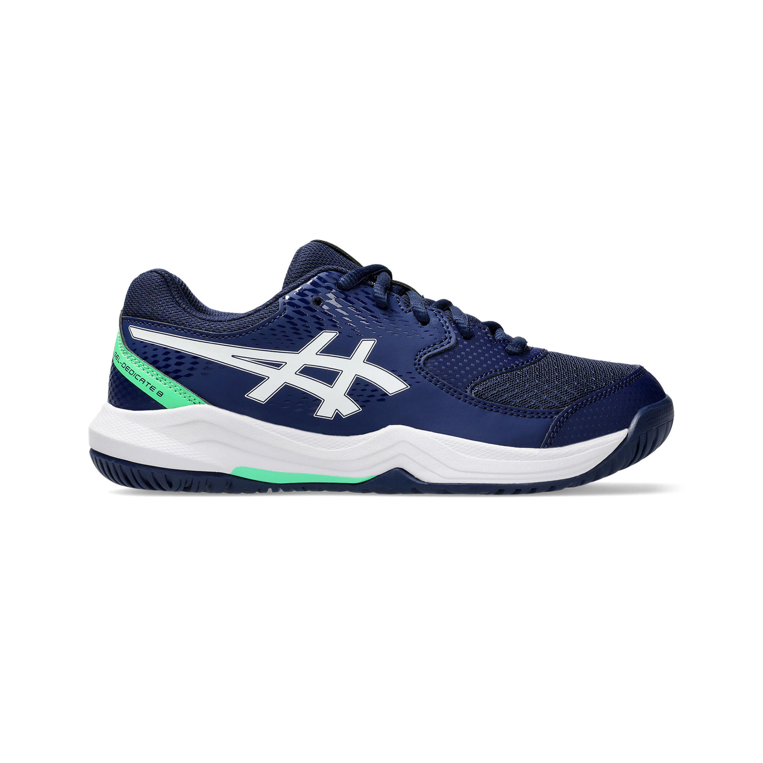 Buy ASICS Gel Dedicate 8 GS All Court Shoe Kids Blue White online Tennis Point UK