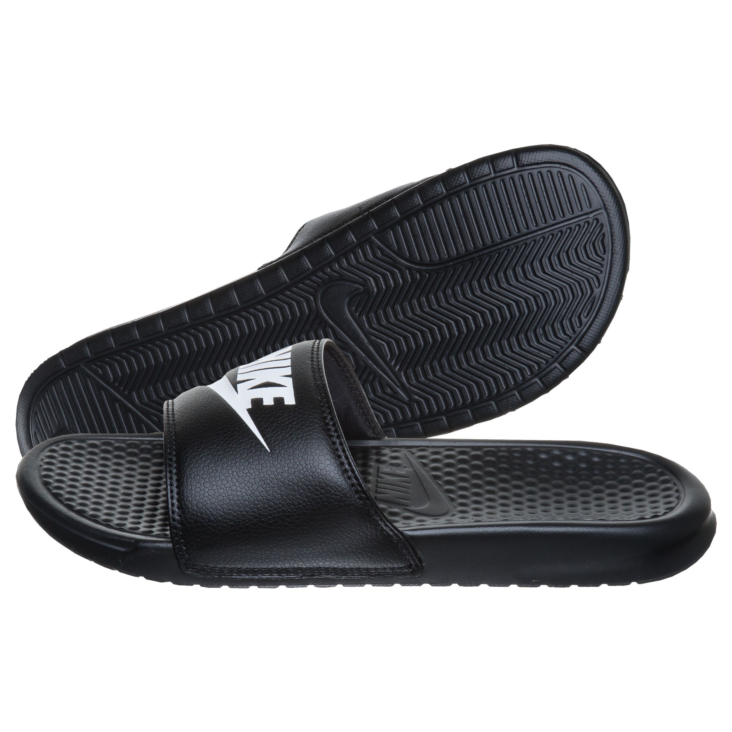 Benassi Just Do It Slippers Men Black White