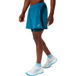 ASICS Clothing ASICS Road 2in1 5in Running shorts Men-turquoise, turquoise