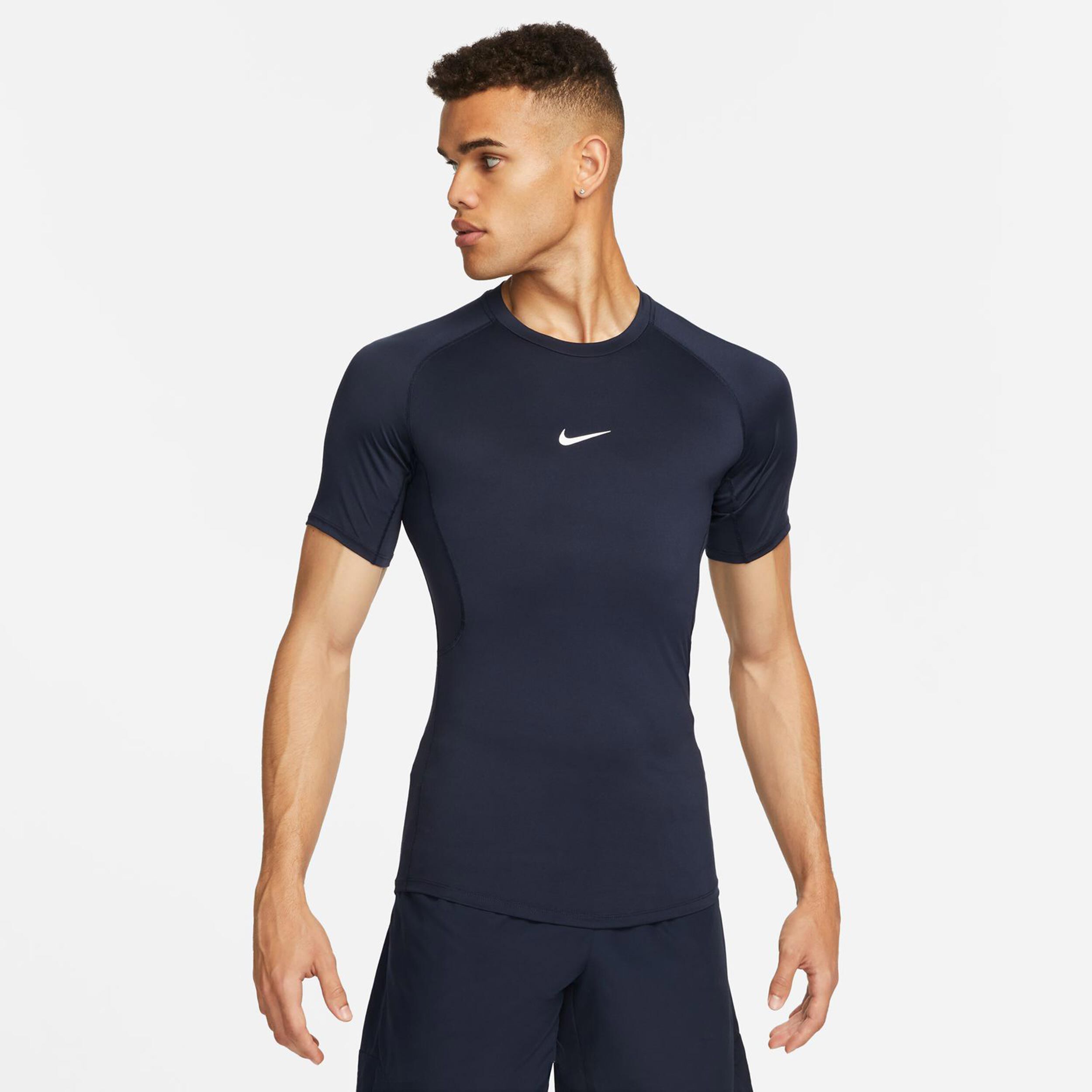 Buy Nike Dri Fit Pro Tight Fitness T Shirt Men Dark Blue White online Tennis Point UK