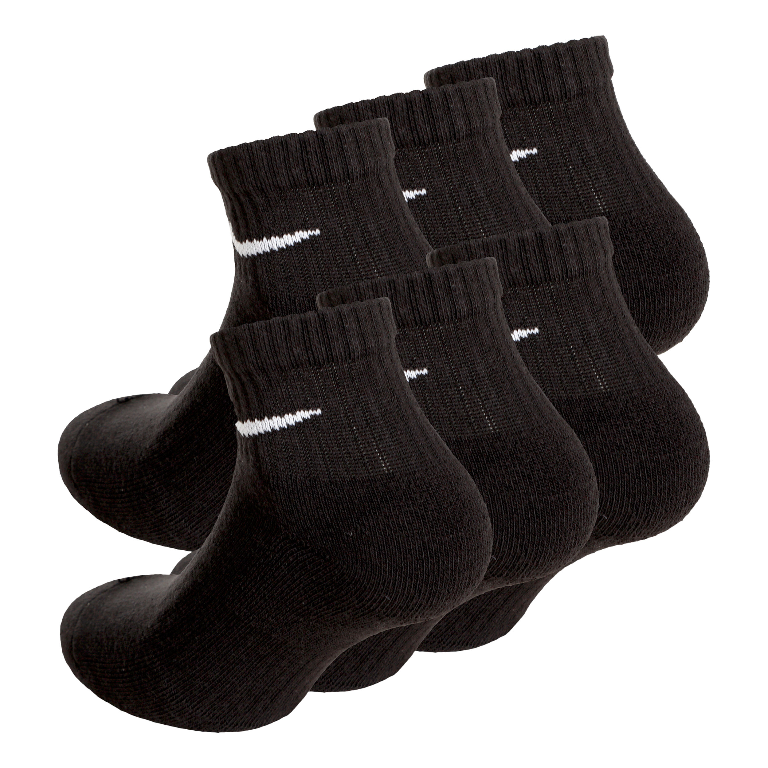 Buy Nike Everyday Cushioned Ankle Sports Socks 6 Pack Black online