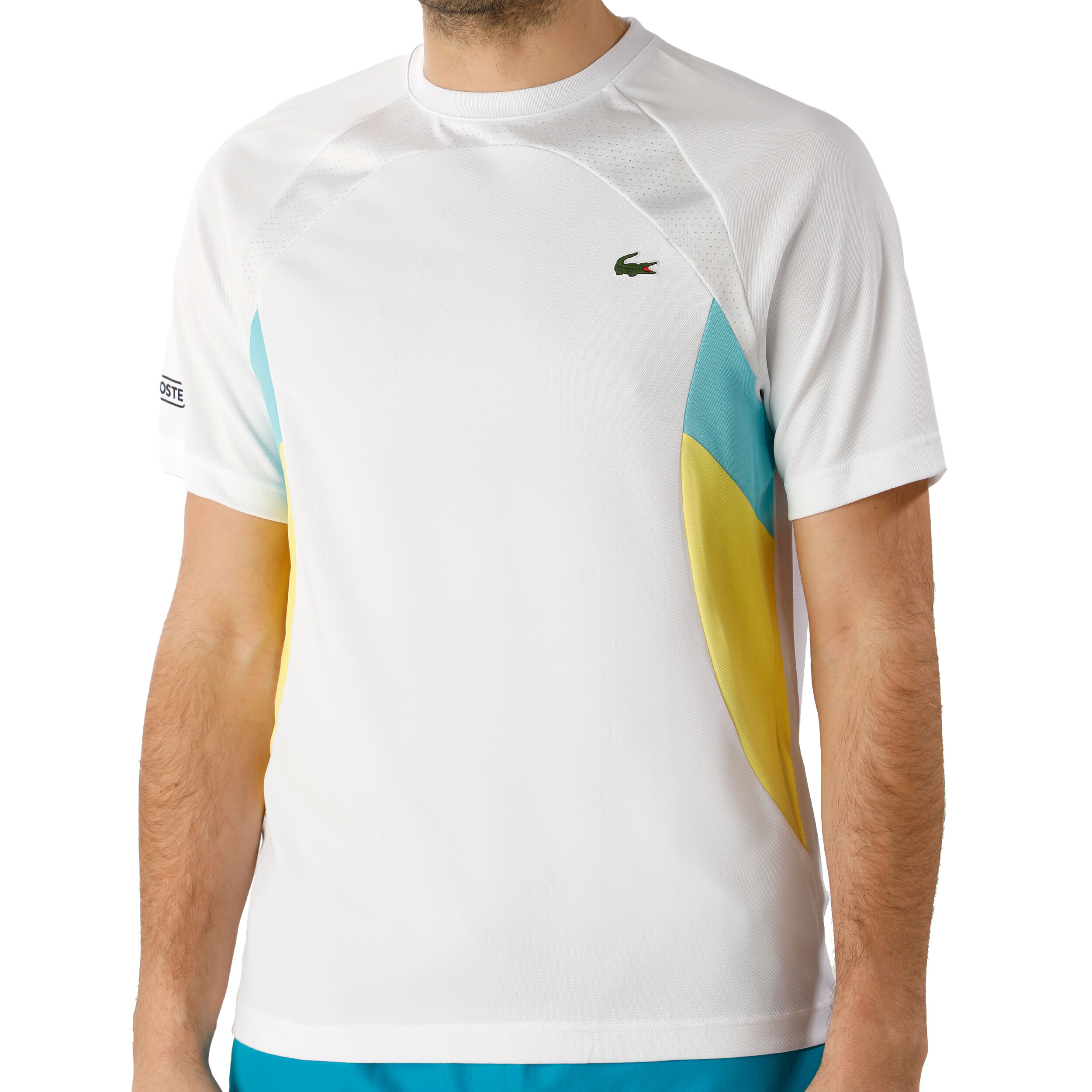 Lacoste blanche top et bleu