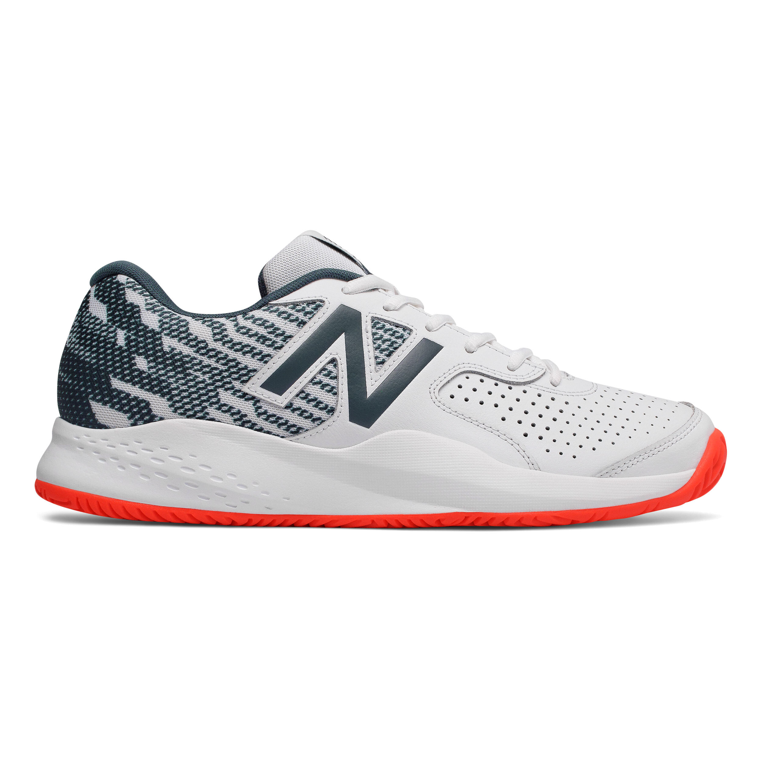 Buy New Balance 696 V3 All Court Shoe Men White Grey online Tennis Point UK