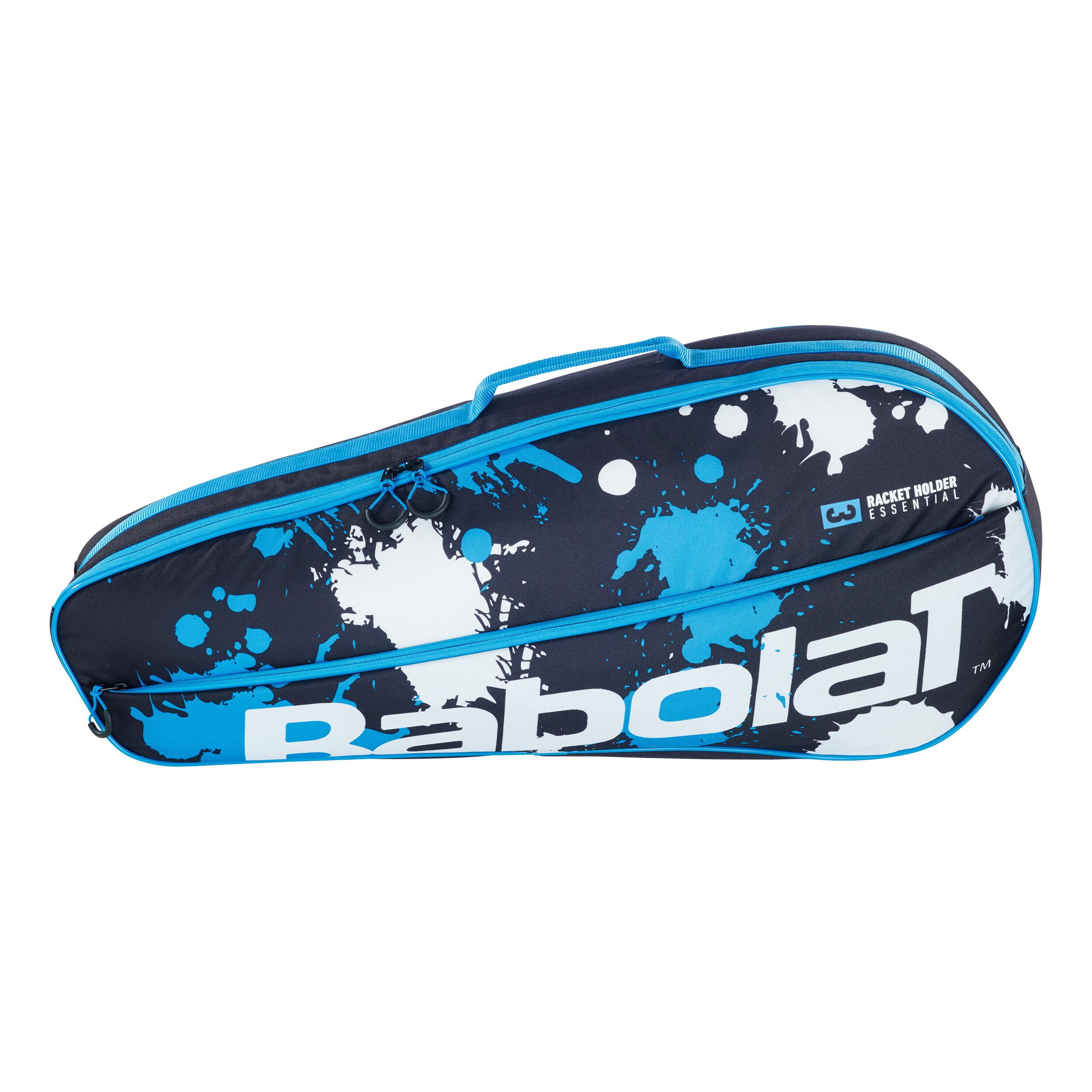 BABOLAT ESSENTIAL TENNIS RACKET HOLDER 2-3 BAGS BLUE BLACK FREE UK 48 TRACKED 