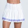 Long Borderline Smocked Skirt