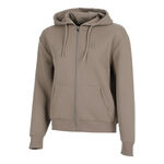 Quiet Please Clothing Quiet Please Tonal Core Zip Zip Hoodie Women - grey, brown