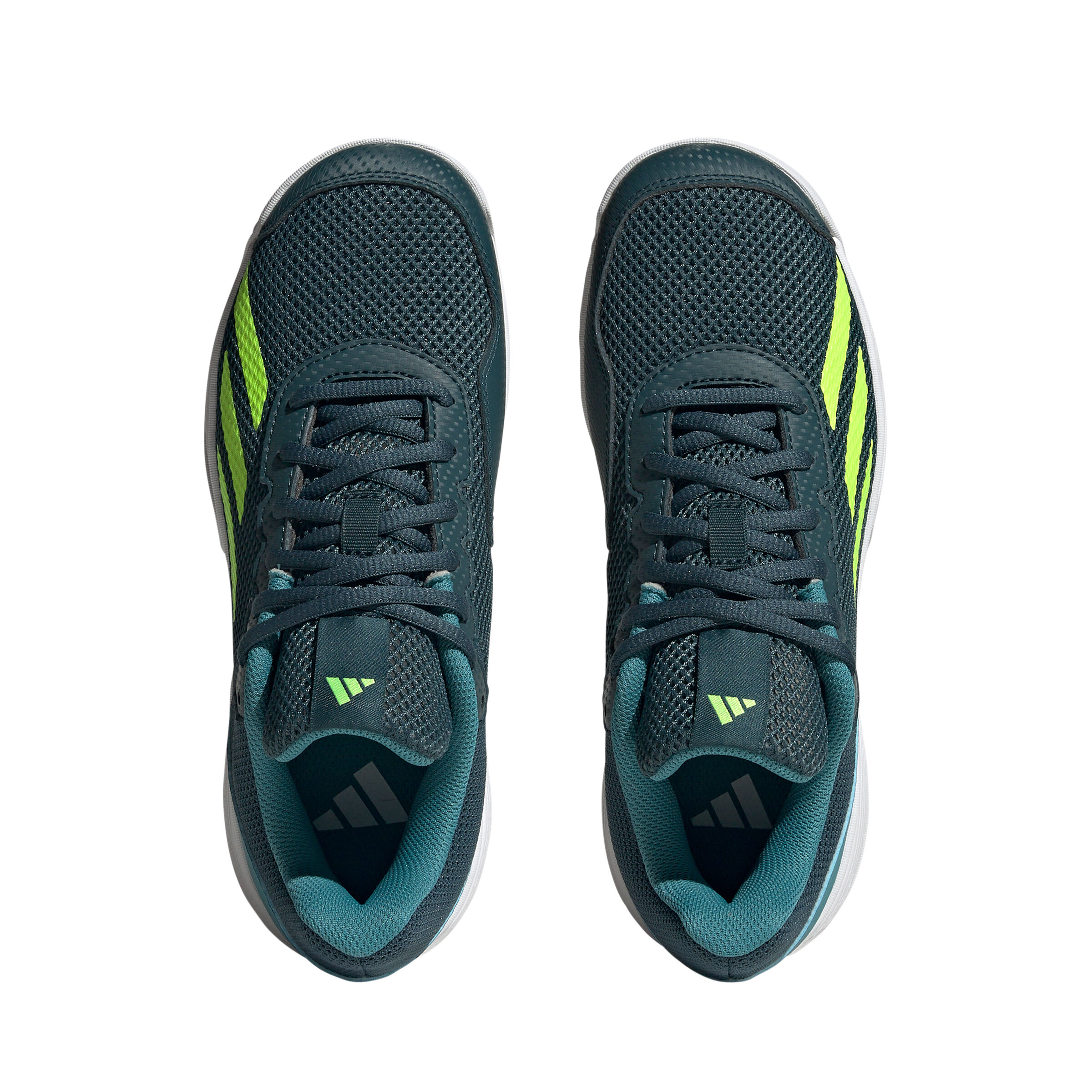 Buy adidas Courtflash All Court Shoe Kids Grey Neon Green online Tennis Point UK