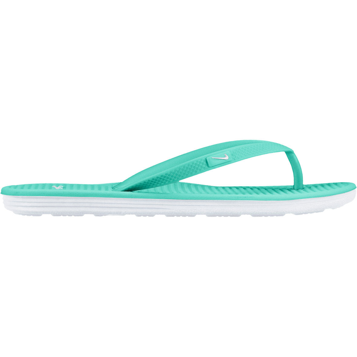 turquoise nike slides