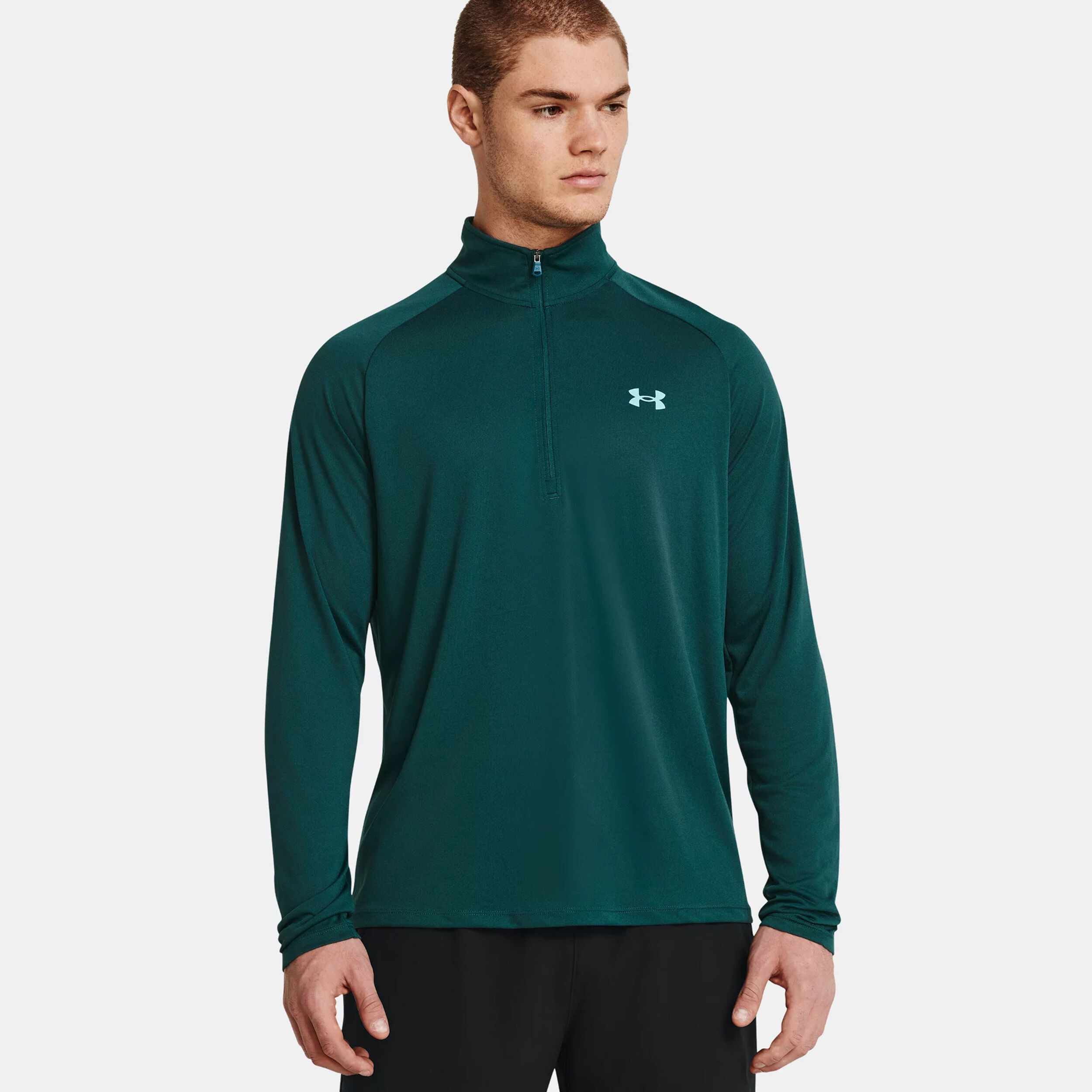 Buy Under Armour Tech 2.0 Half Zip Long Sleeve Men Dark Green online Tennis Point UK