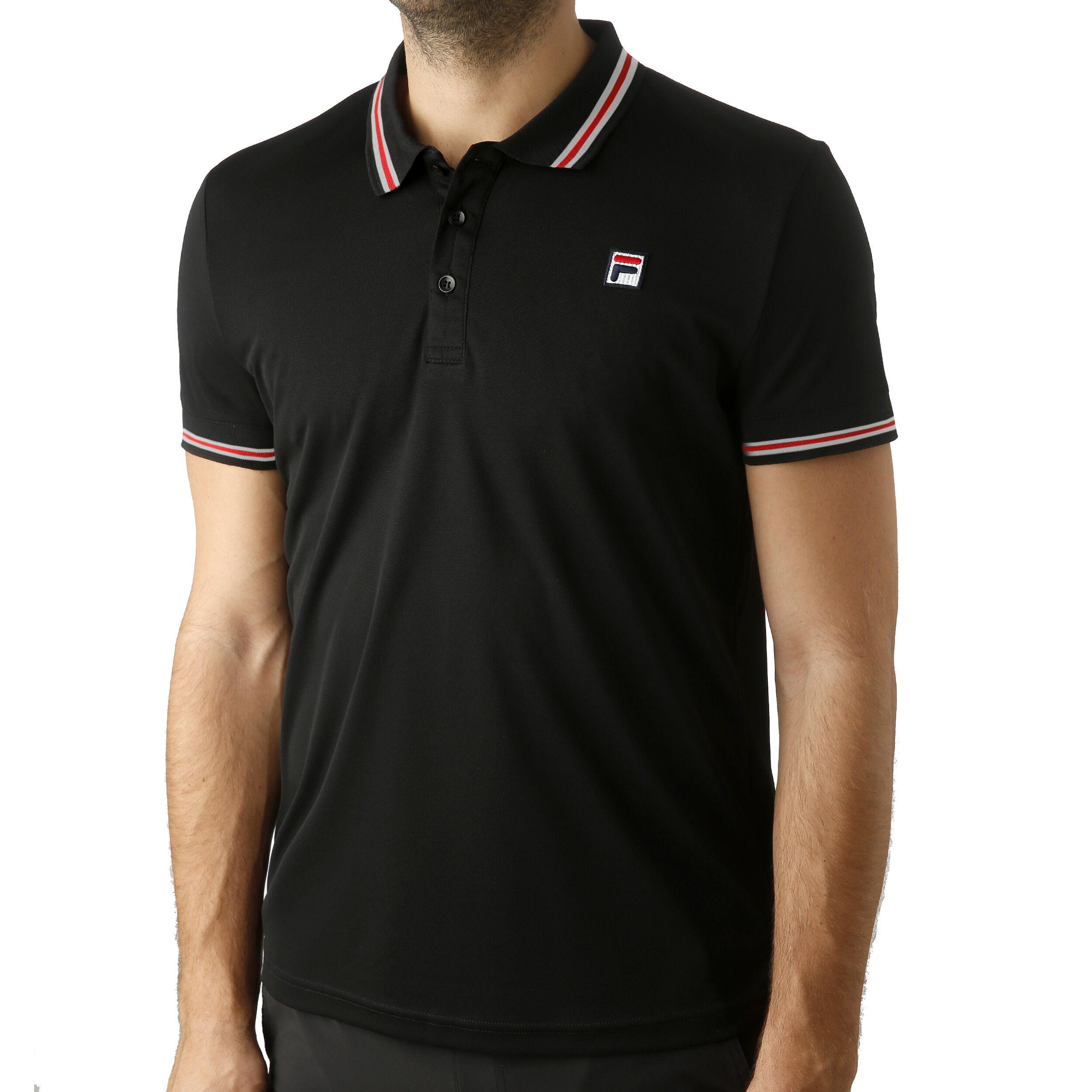 Buy Fila Piro Polo Men Black Red online Tennis Point UK
