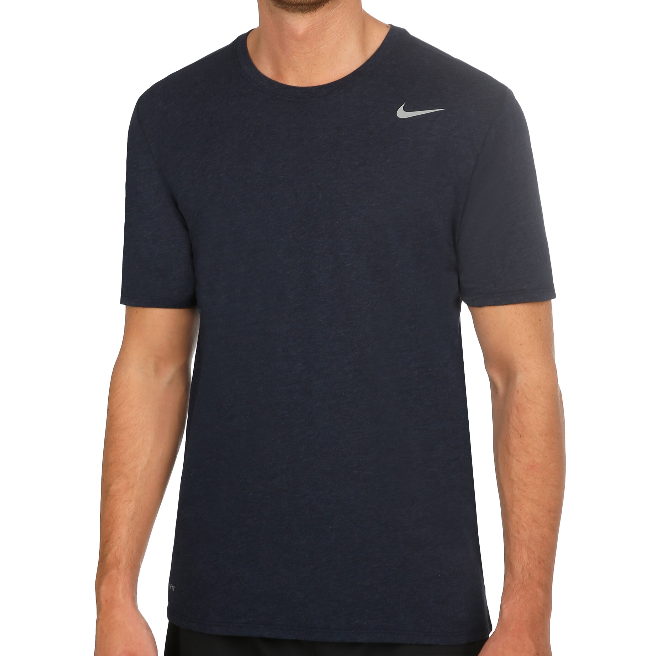 Dri Fit Cotton 2.0 T Shirt Men Dark Blue Silver