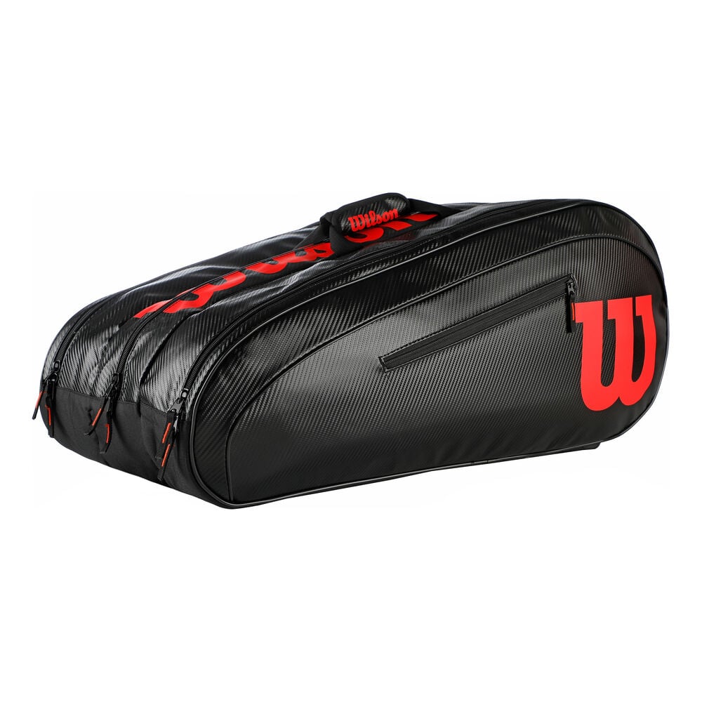 Wilson Elite Racket Bag 15 Pack -Black,Red black
