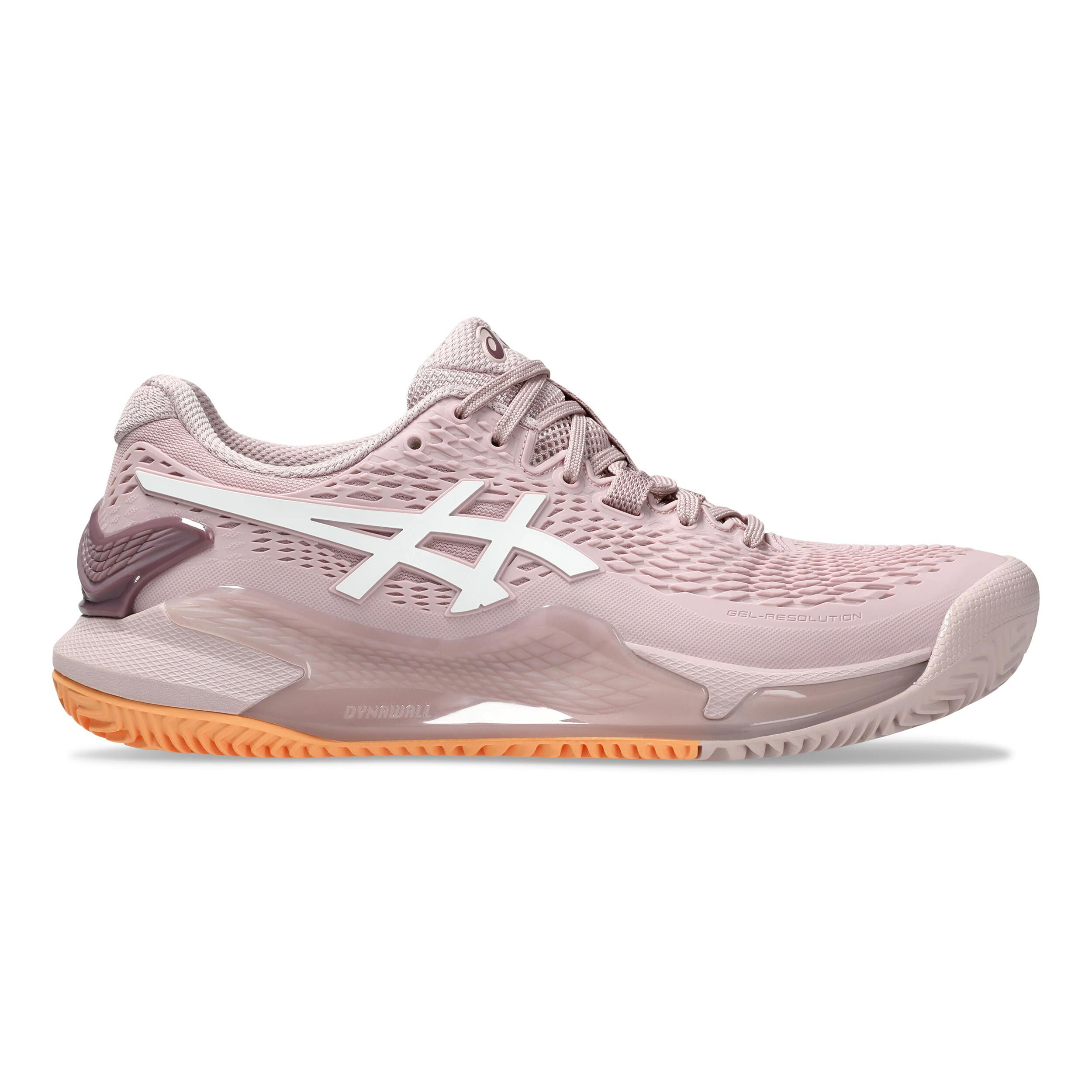 Gel Resolution 9 Clay Court Shoe Women Beige White